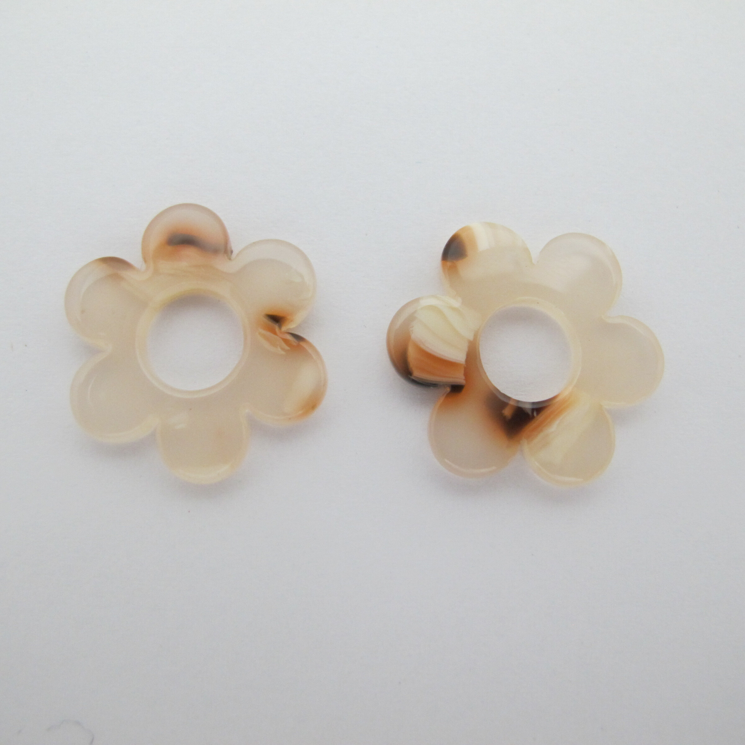 Großhändler PERLES BLEUES - Azetatblumen 20mm