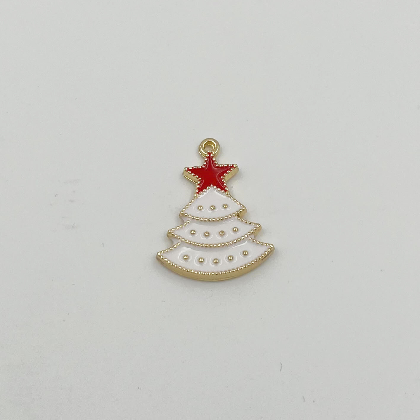 Wholesaler PERLES BLEUES - 20 Pcs of Sequin Christmas Trees Enameled in Zamak