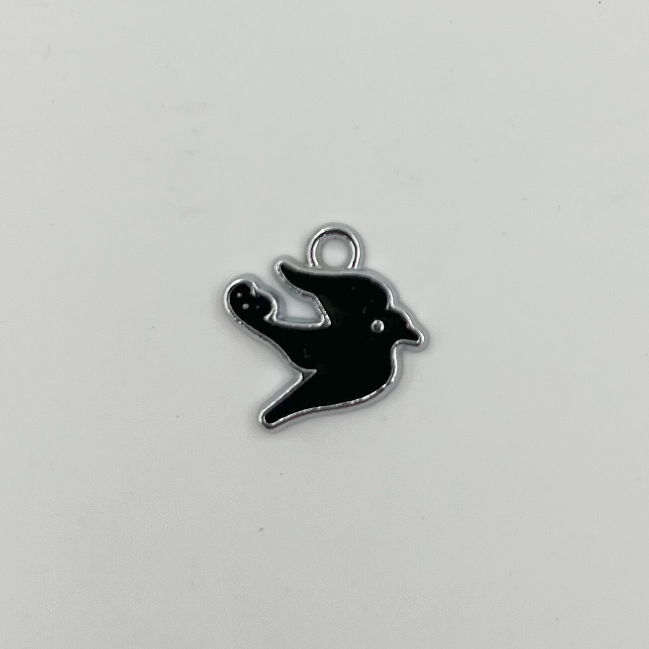 Wholesaler PERLES BLEUES - 50 Pcs Enameled metal bird charms