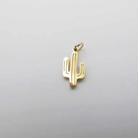 Wholesaler PERLES BLEUES - Cactus charm with stainless steel ring