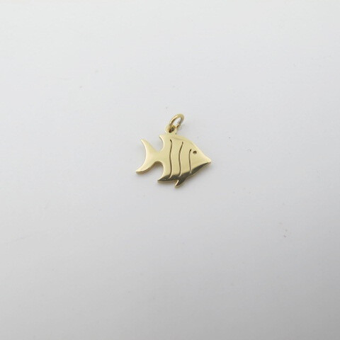 Wholesaler PERLES BLEUES - Fish charm with stainless steel ring