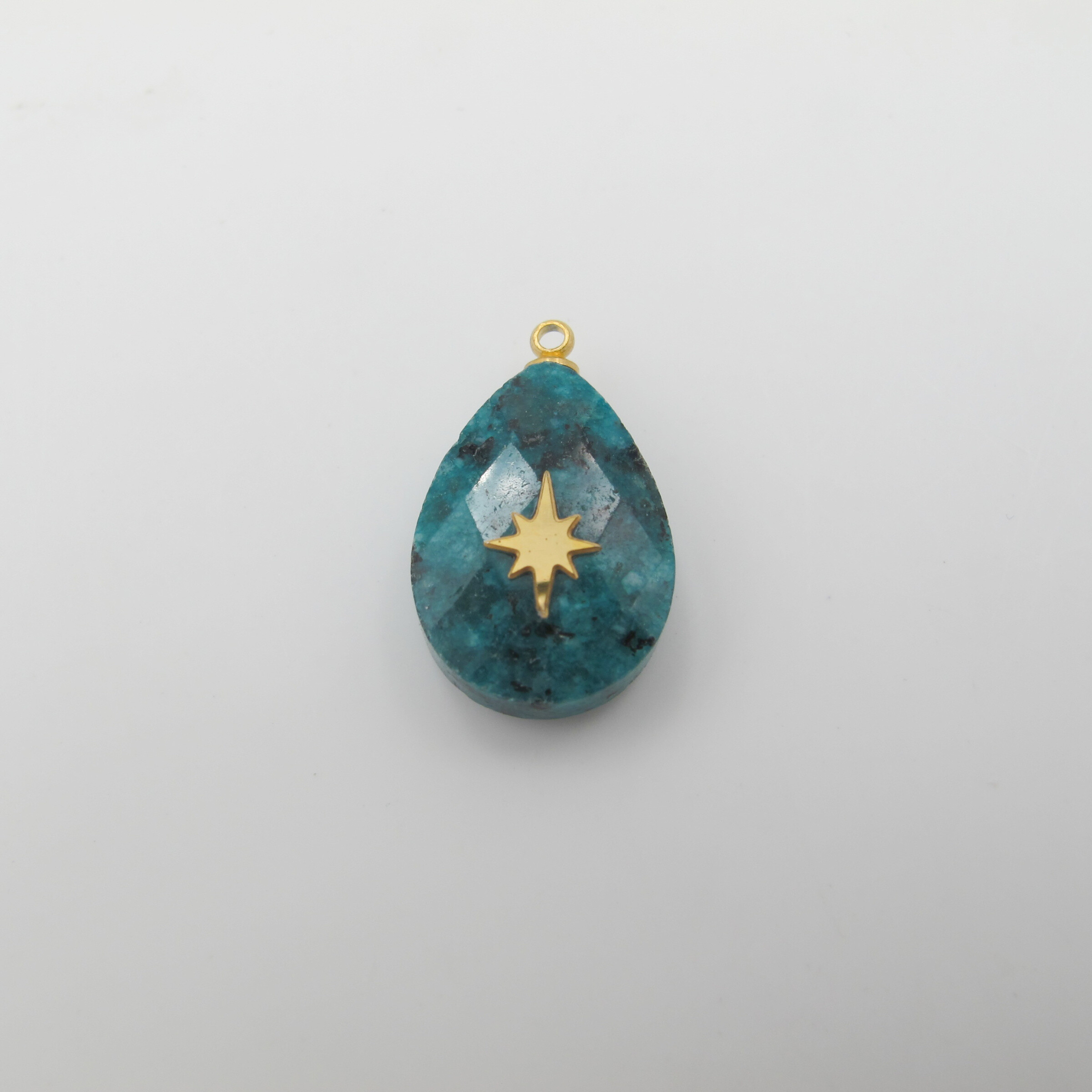Wholesaler PERLES BLEUES - Stainless steel stone pendant