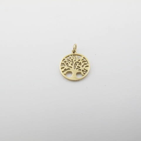 Wholesaler PERLES BLEUES - Tree of life charm with stainless steel ring