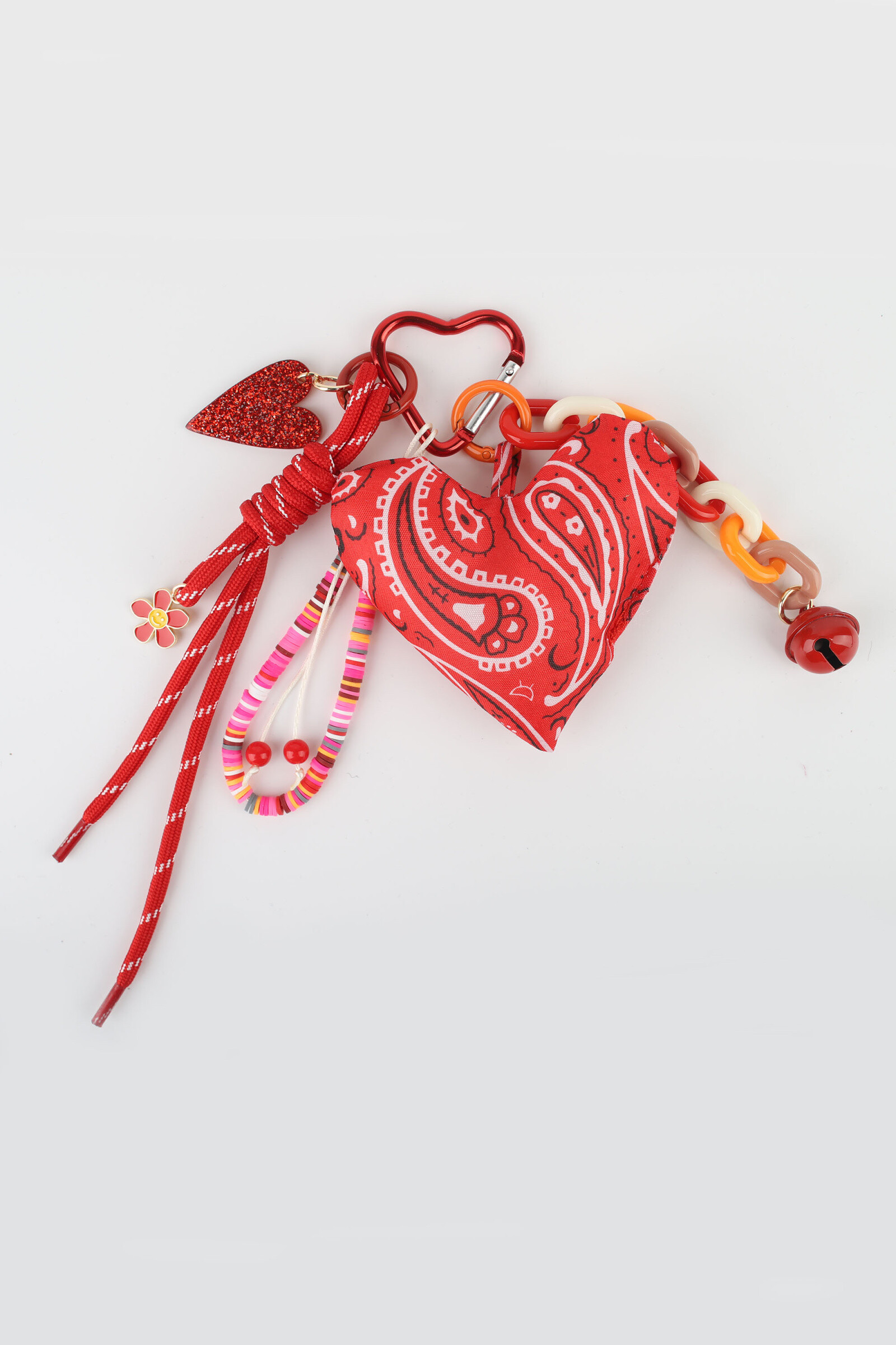 Grossiste Phanie Mode (Phanie accessories) - Porte-clé fantaisies Bandanas en coeur