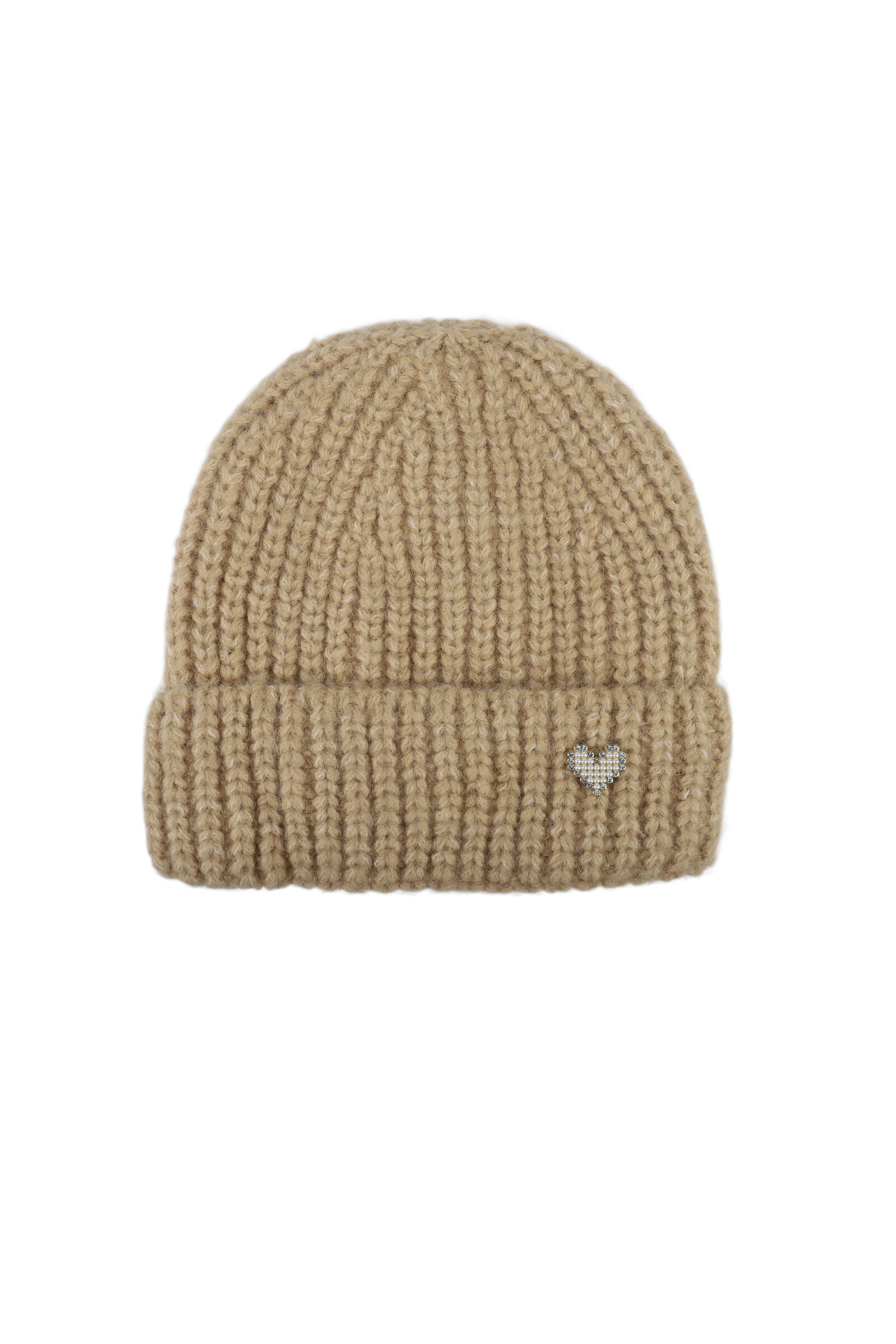 Großhändler Phanie Mode (Phanie accessories) - Strickmütze mit Herzornament