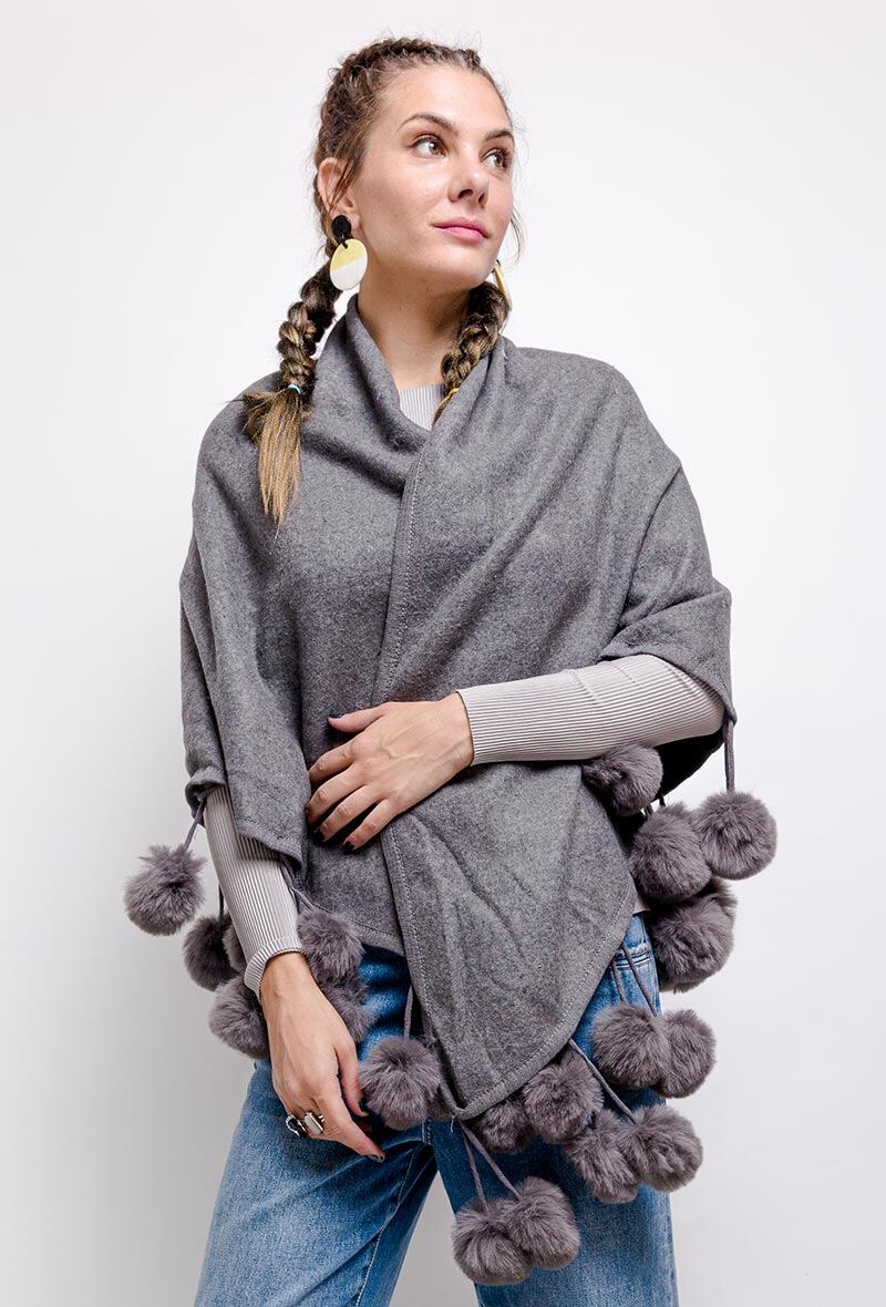 Wholesaler Phanie Mode (Phanie accessories) - POMPOM TRIANGLE
