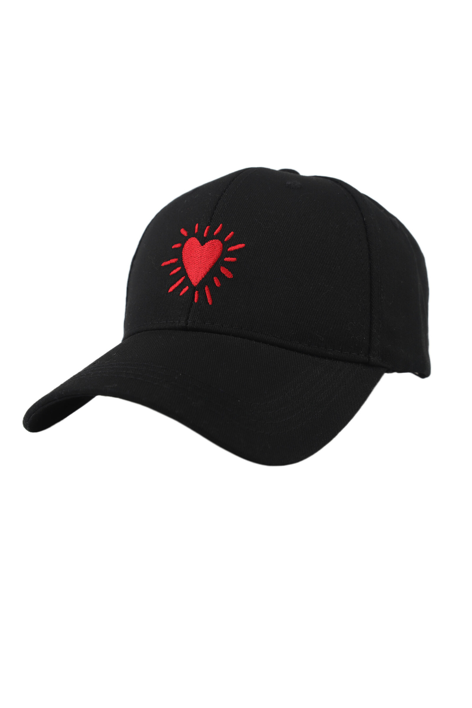 Grossiste Phanie Mode (Phanie accessories) - Casquette uni avec broderie cœur éclatant