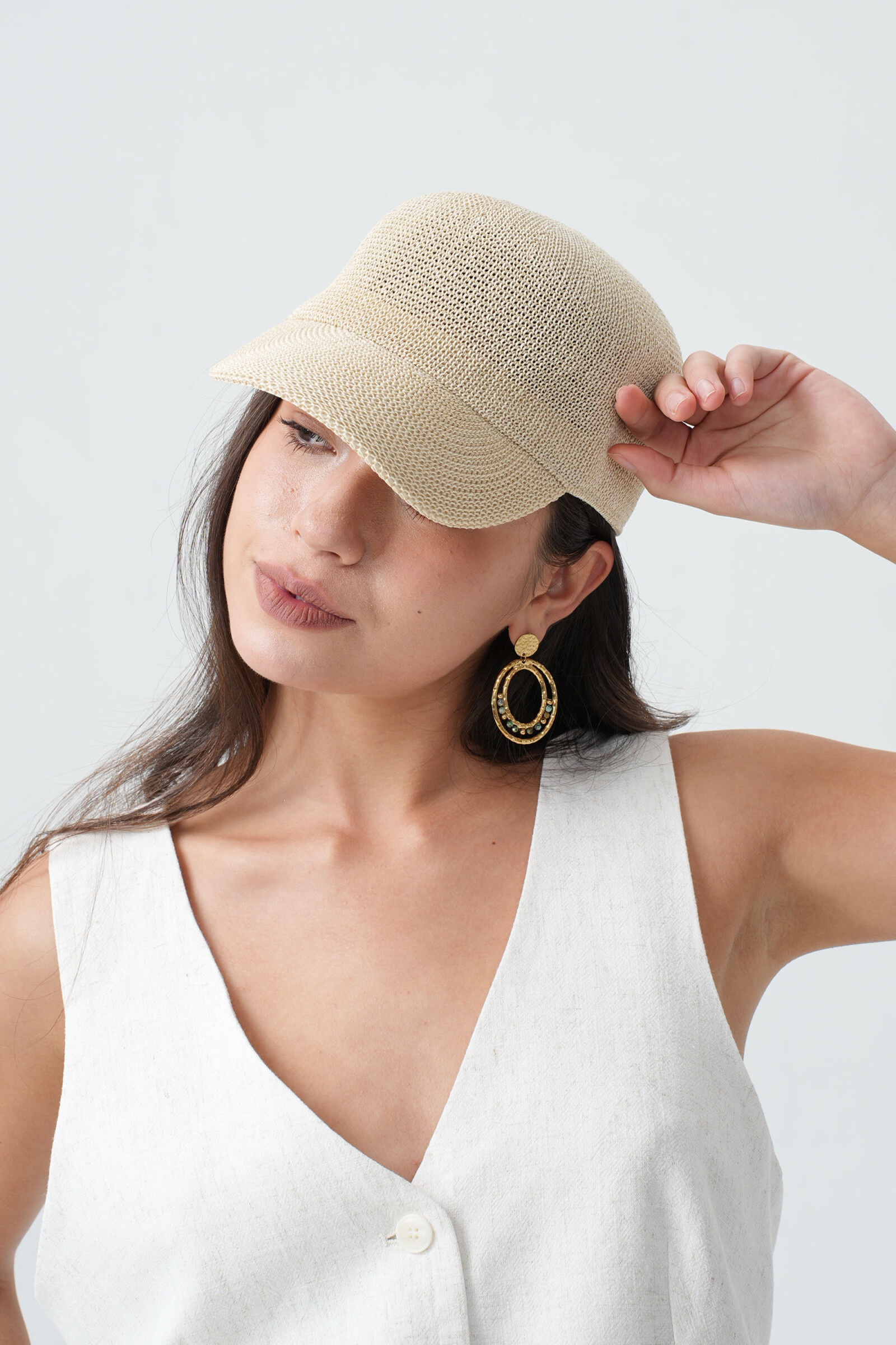 Wholesaler Phanie Mode (Phanie accessories) - United Straw Effect Cap