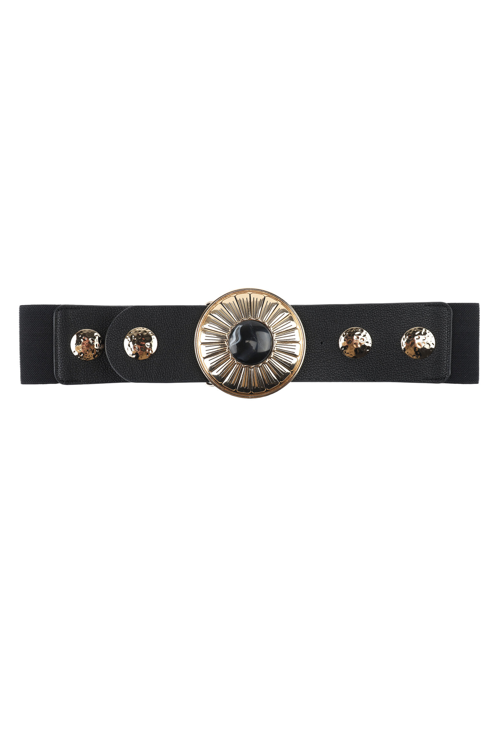 Grossiste Phanie Mode (Phanie accessories) - Ceinture élastique à clous dorés vintage