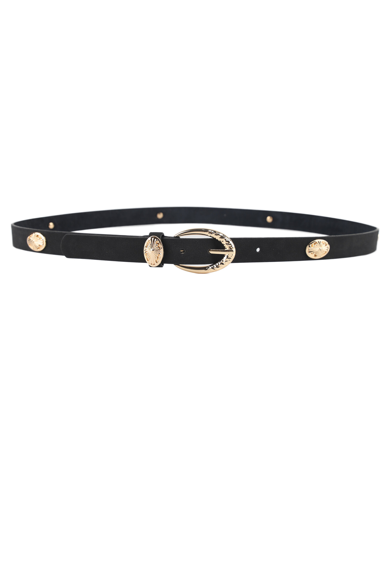 Großhändler Phanie Mode (Phanie accessories) - Gürtel mit großen goldenen Nieten - Kühner & schicker Look