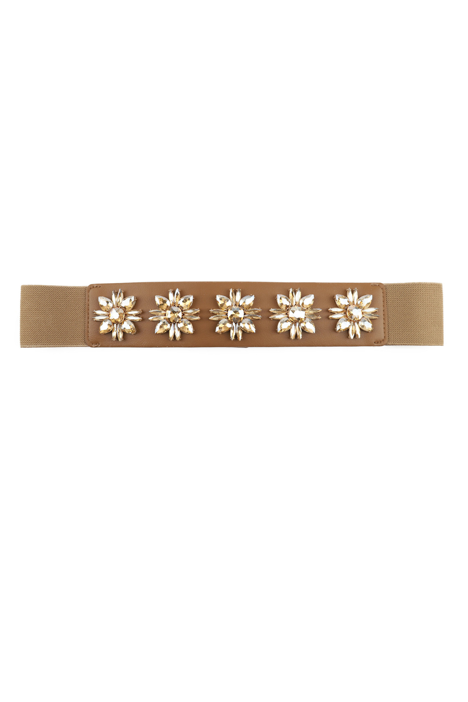 Wholesaler Phanie Mode (Phanie accessories) - Elastic Belt with Shiny Floral Ornament