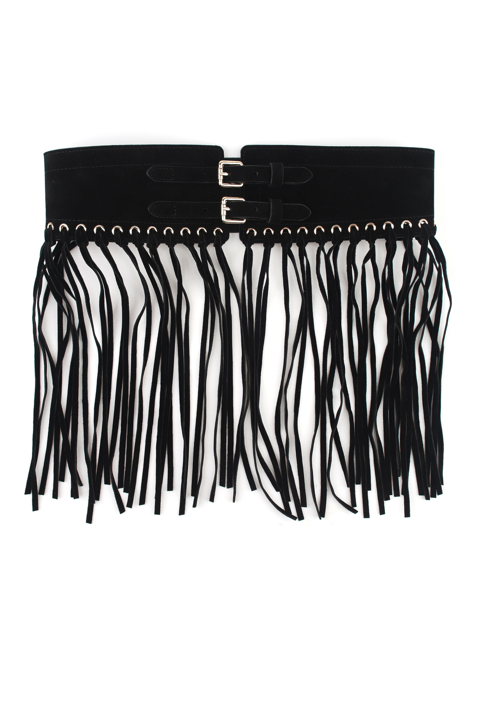 Mayorista Phanie Mode (Phanie accessories) - Cinturón ancho de cintura con flecos efecto ante