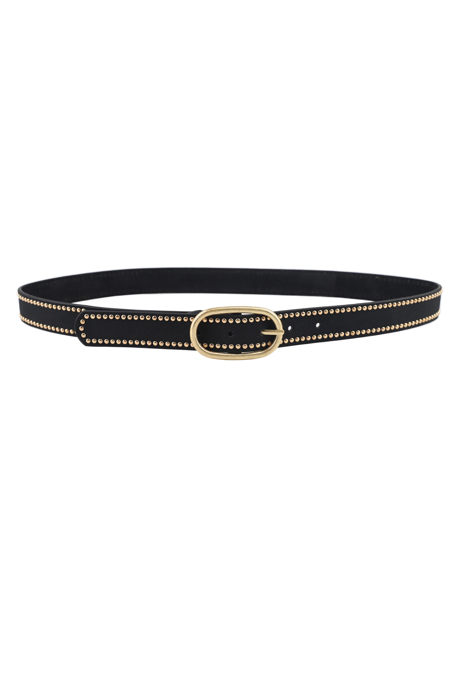 Grossiste Phanie Mode (Phanie accessories) - Ceinture à clous – Détail rock chic & boucle dorée ovale