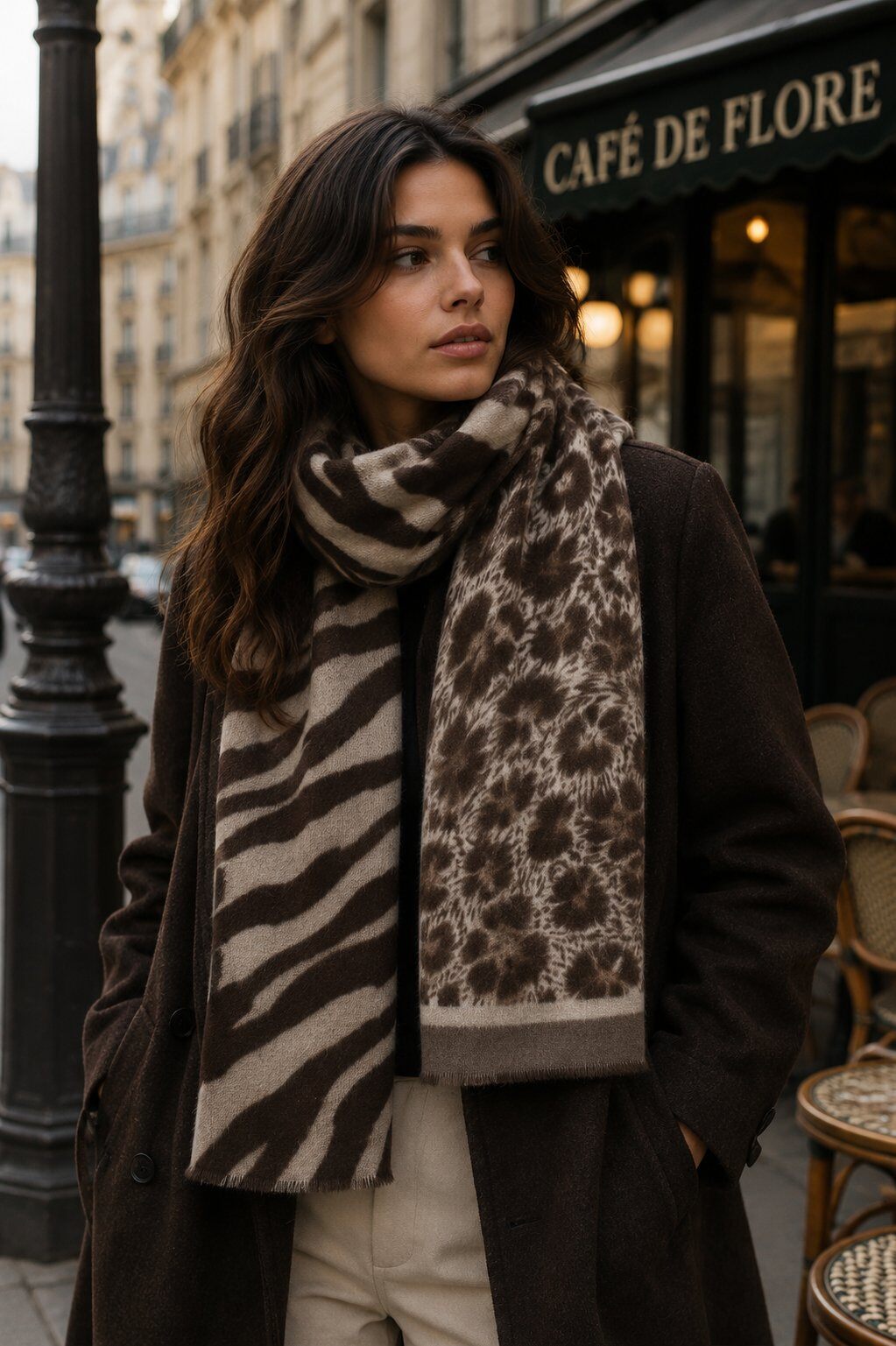 Grossista Phanie Mode (Phanie accessories) - Sciarpa con motivi animali