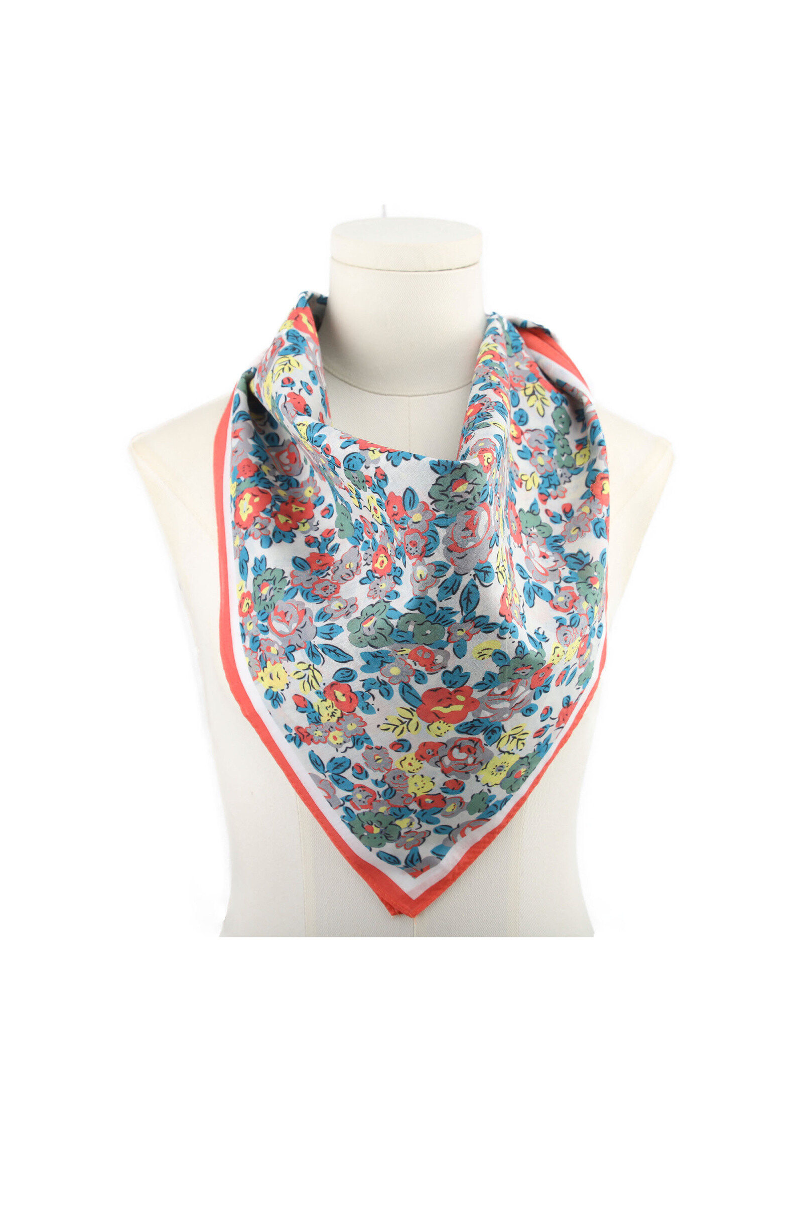 Großhändler Phanie Mode (Phanie accessories) - Kleine Baumwollquadrat -gedruckte Blüten