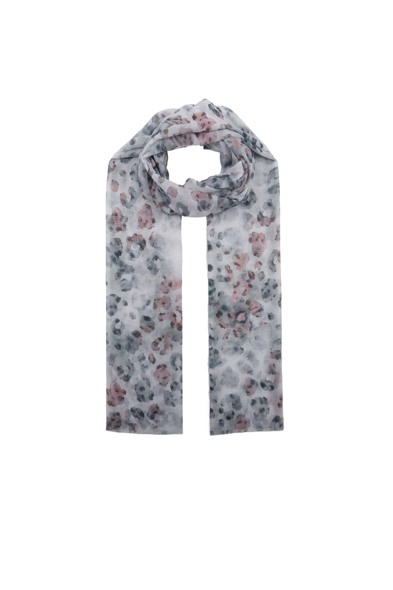 Mayorista Phanie Mode (Phanie accessories) - Bufanda con estampado de leopardo pastel
