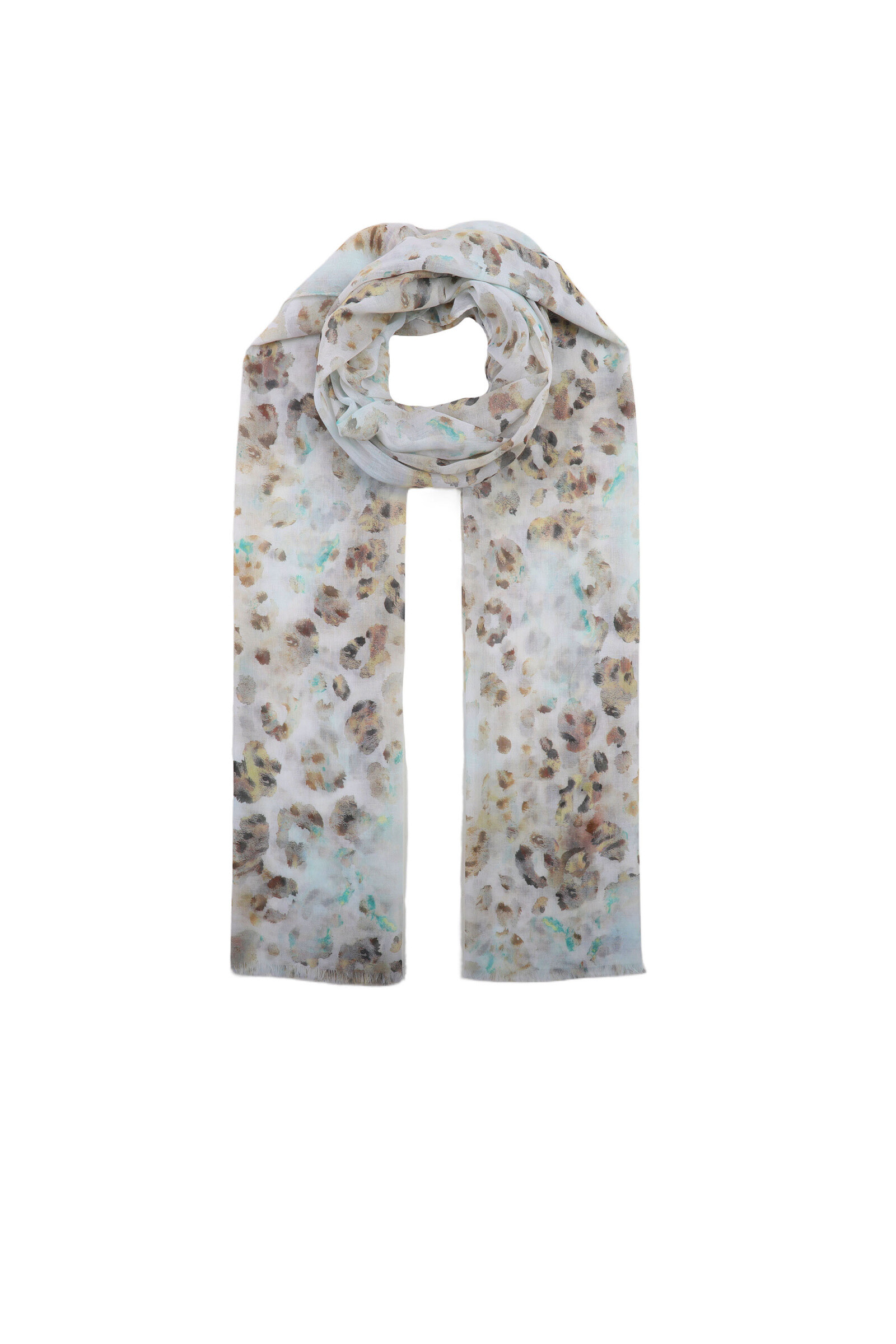 Grossiste Phanie Mode (Phanie accessories) - Foulard imprimé léopard pastel