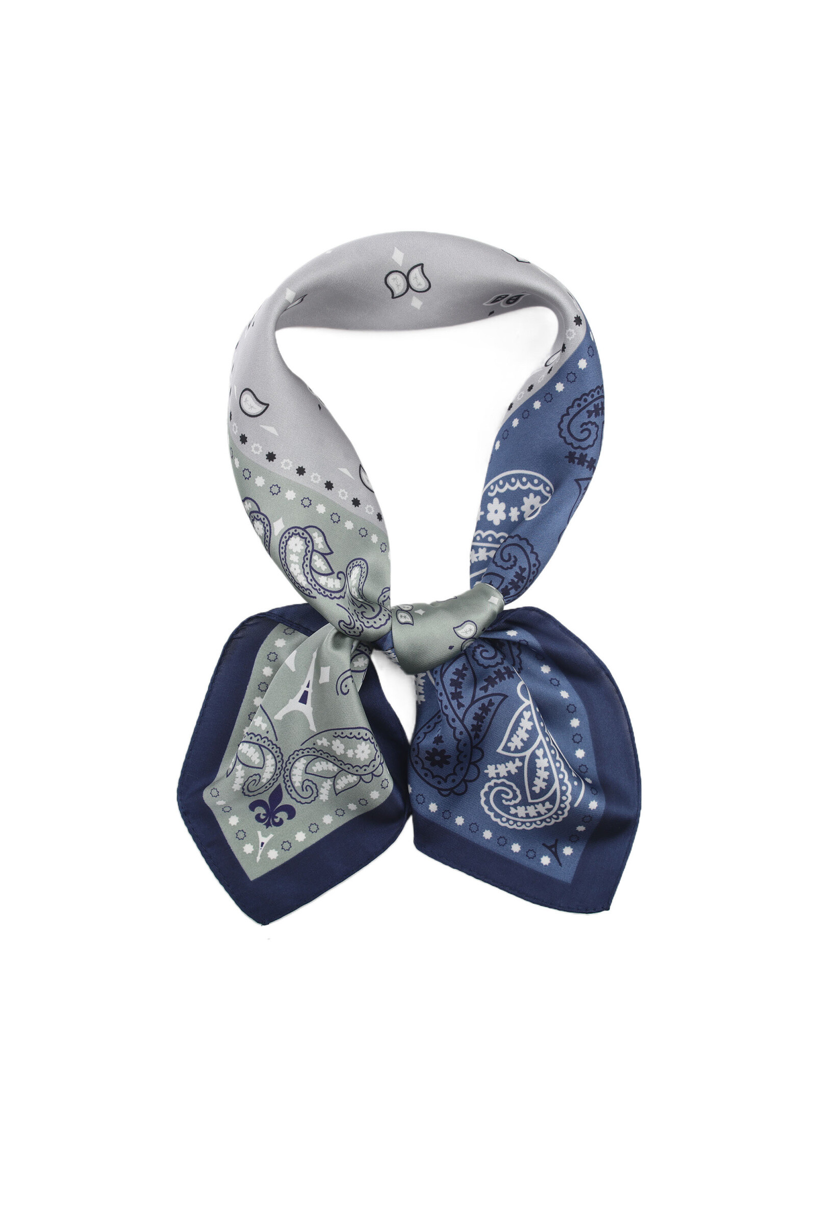 Großhändler Phanie Mode (Phanie accessories) - Kleine quadratische Seidenkaschmeer gedruckte Bandanas Cashmers