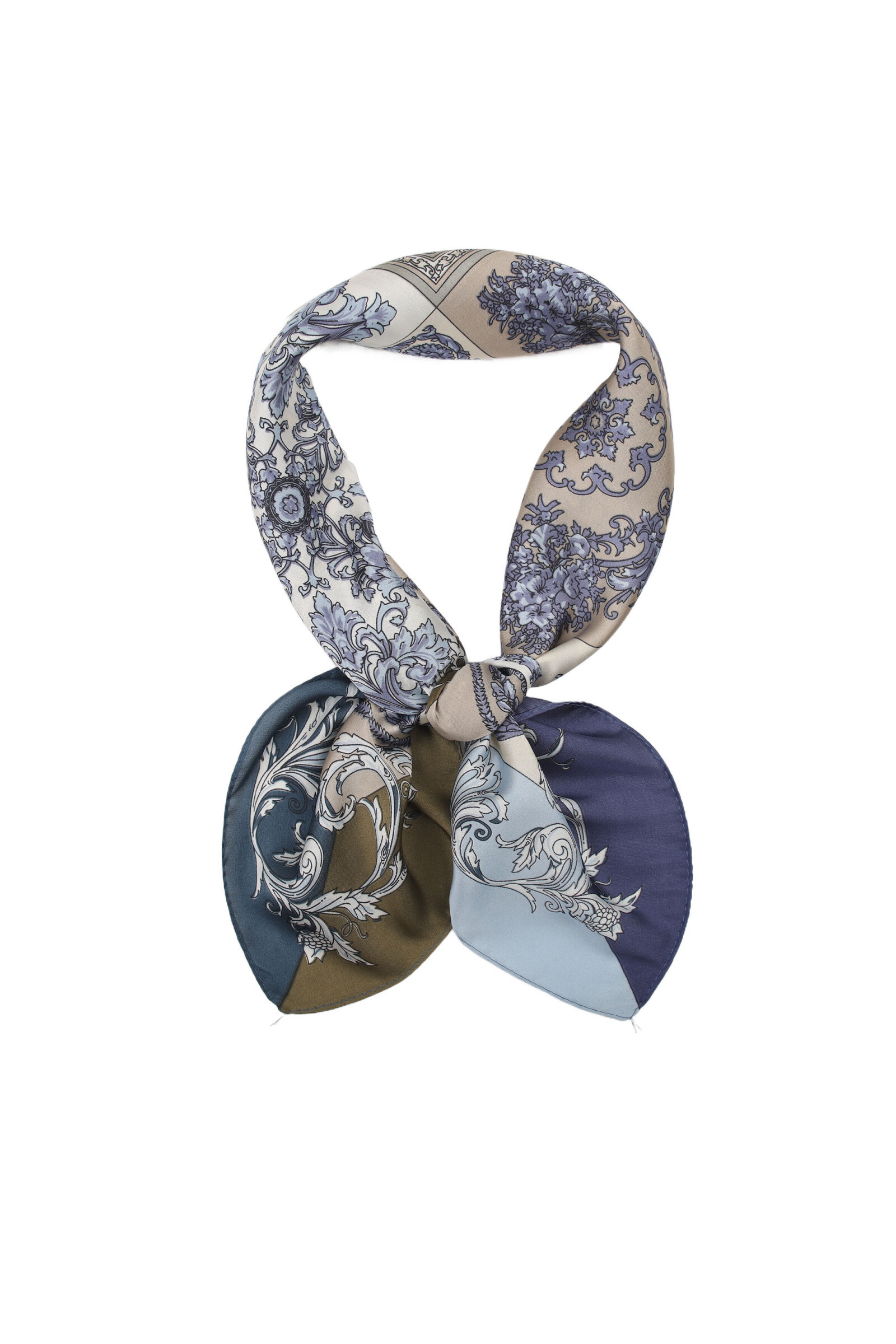 Wholesaler Phanie Mode (Phanie accessories) - Small square touch -printed silk by Byzantine ornaments