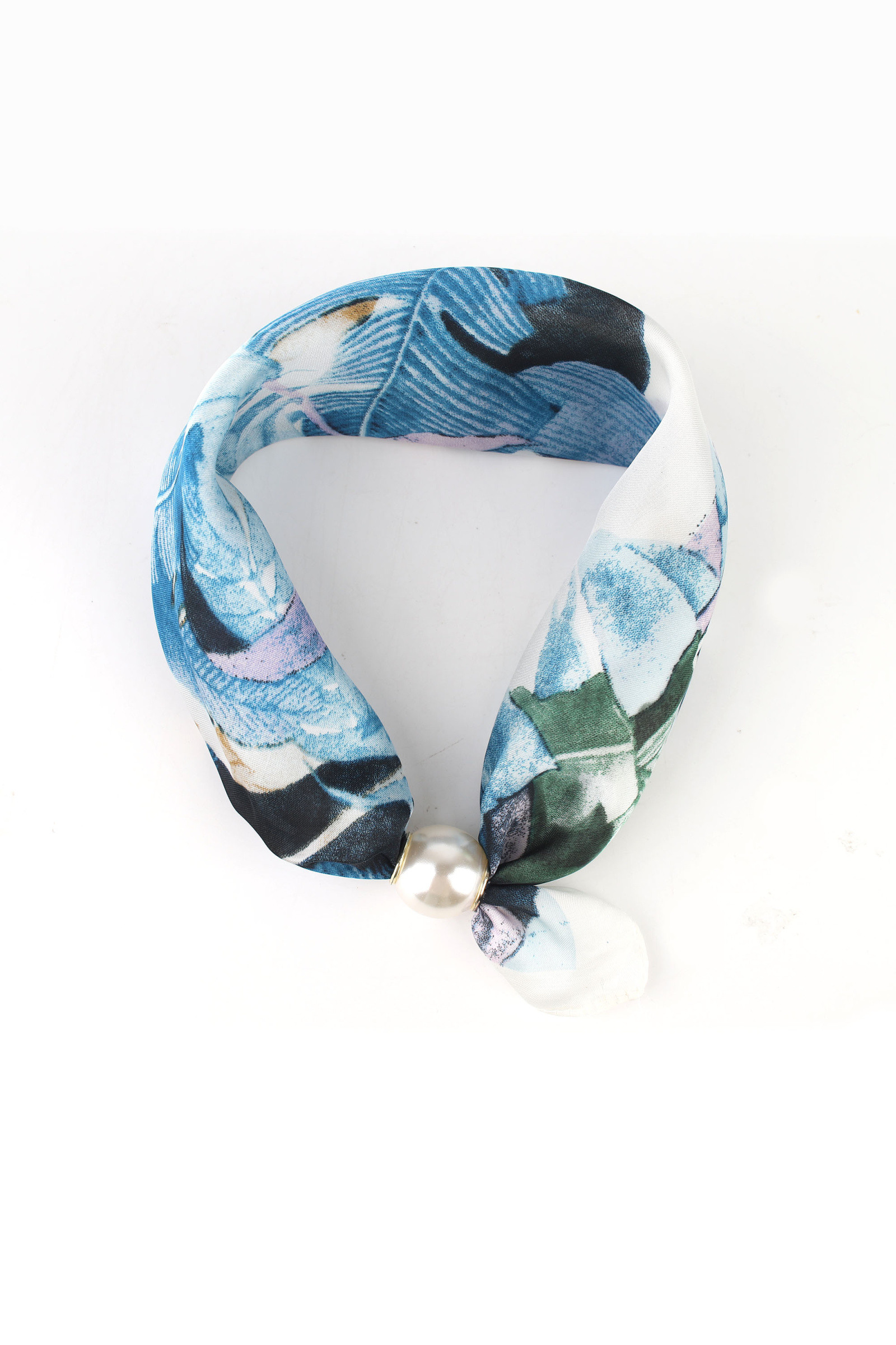 Großhändler Phanie Mode (Phanie accessories) - Aquarell-Blumenschal mit Dekorativer Perle