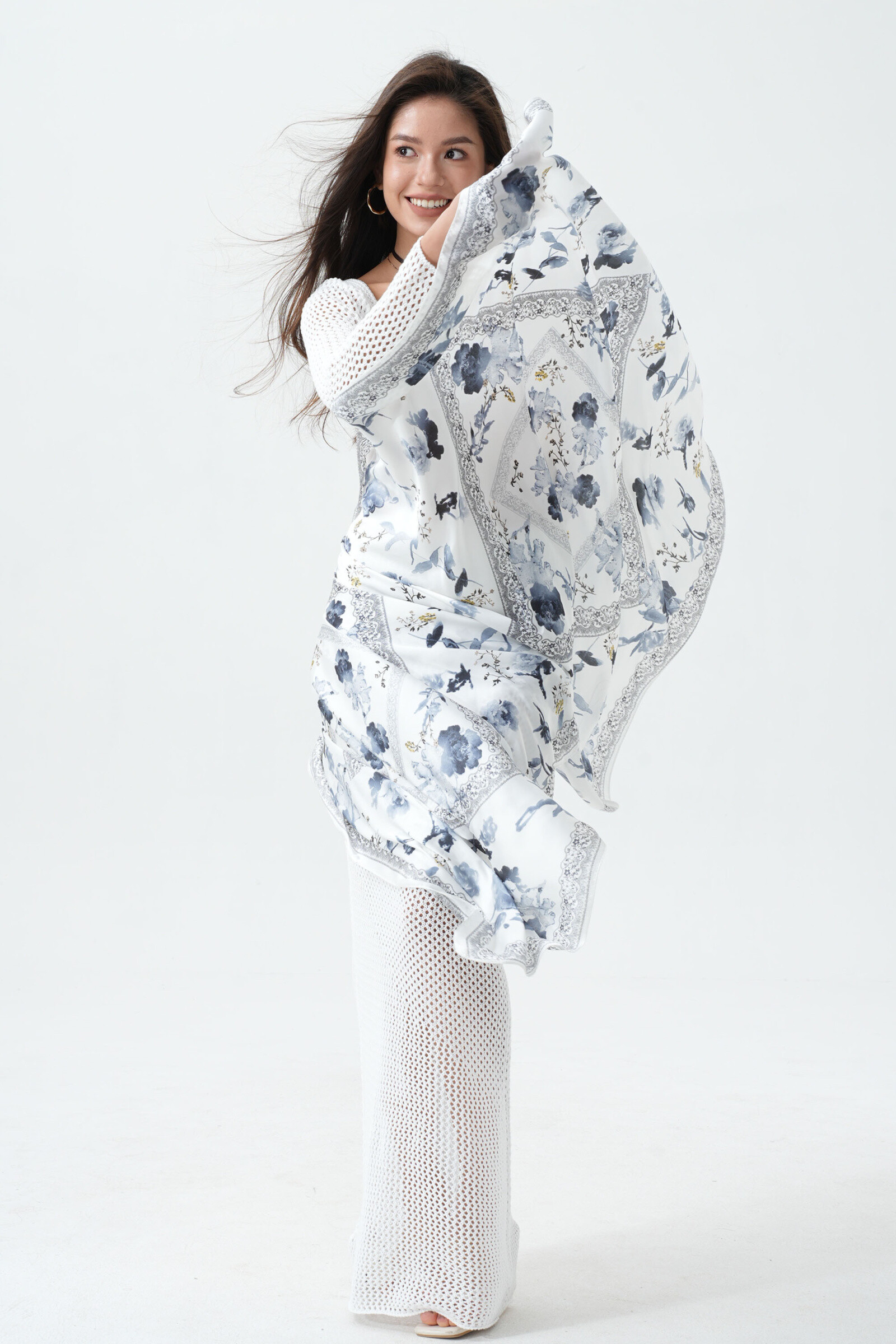 Wholesaler Phanie Mode (Phanie accessories) - Silk -touch printed scarf