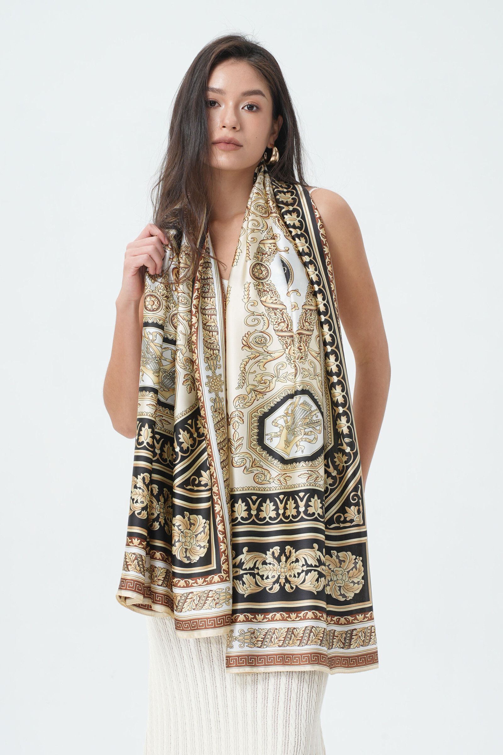 Wholesaler Phanie Mode (Phanie accessories) - Colorred silk print set