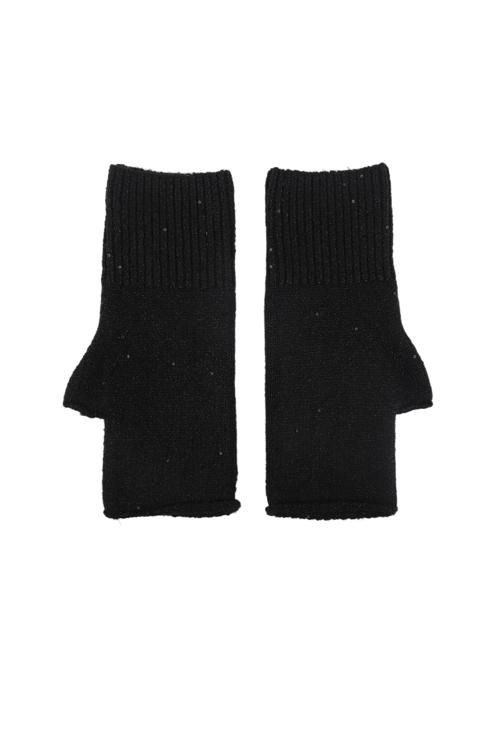 Großhändler Phanie Mode (Phanie accessories) - Gestrickte Fäustlinge mit Pailletten und Lurex