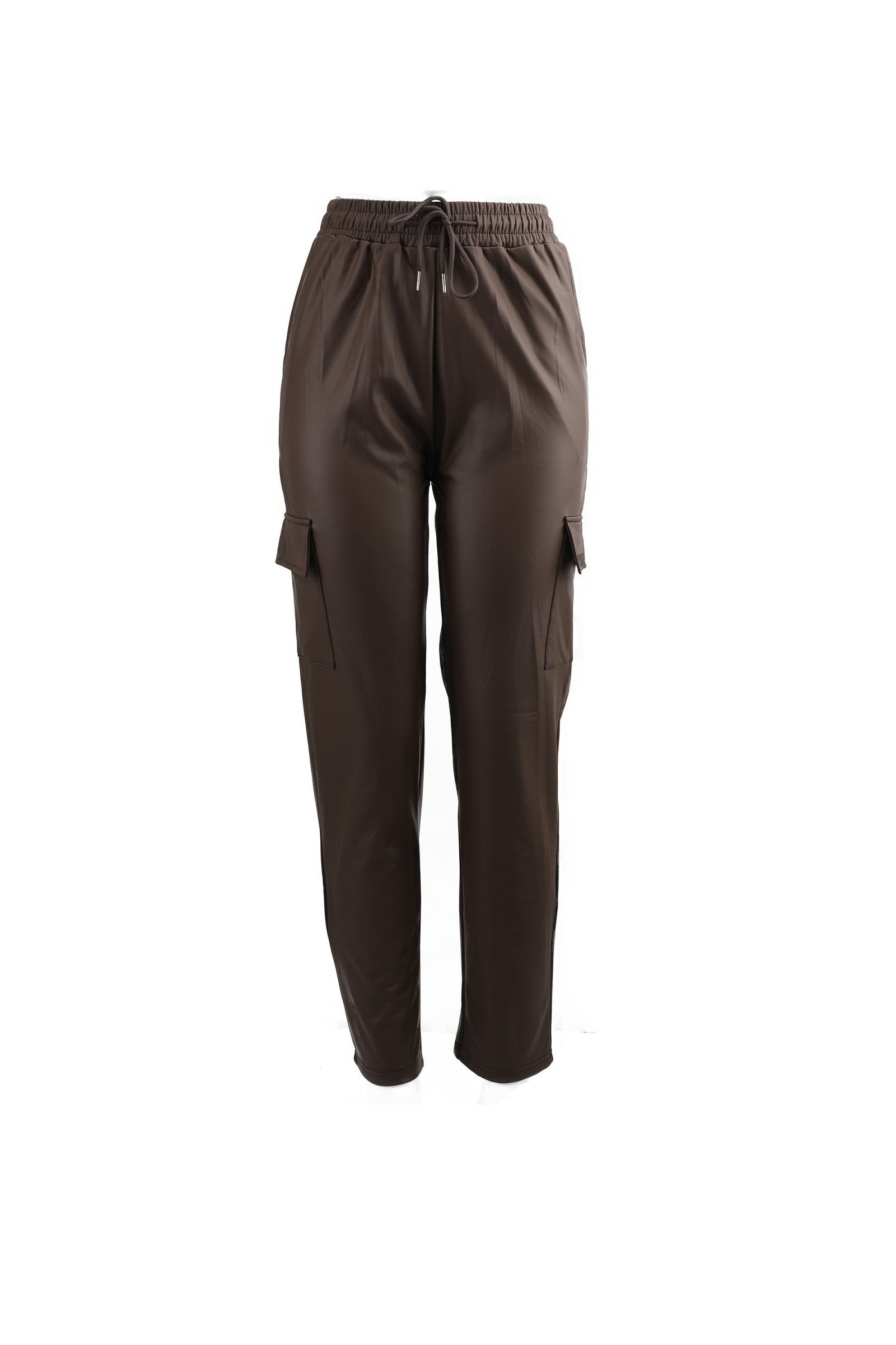 Großhändler Phanie Mode (Phanie accessories) - Cargo-Hose aus Kunstleder