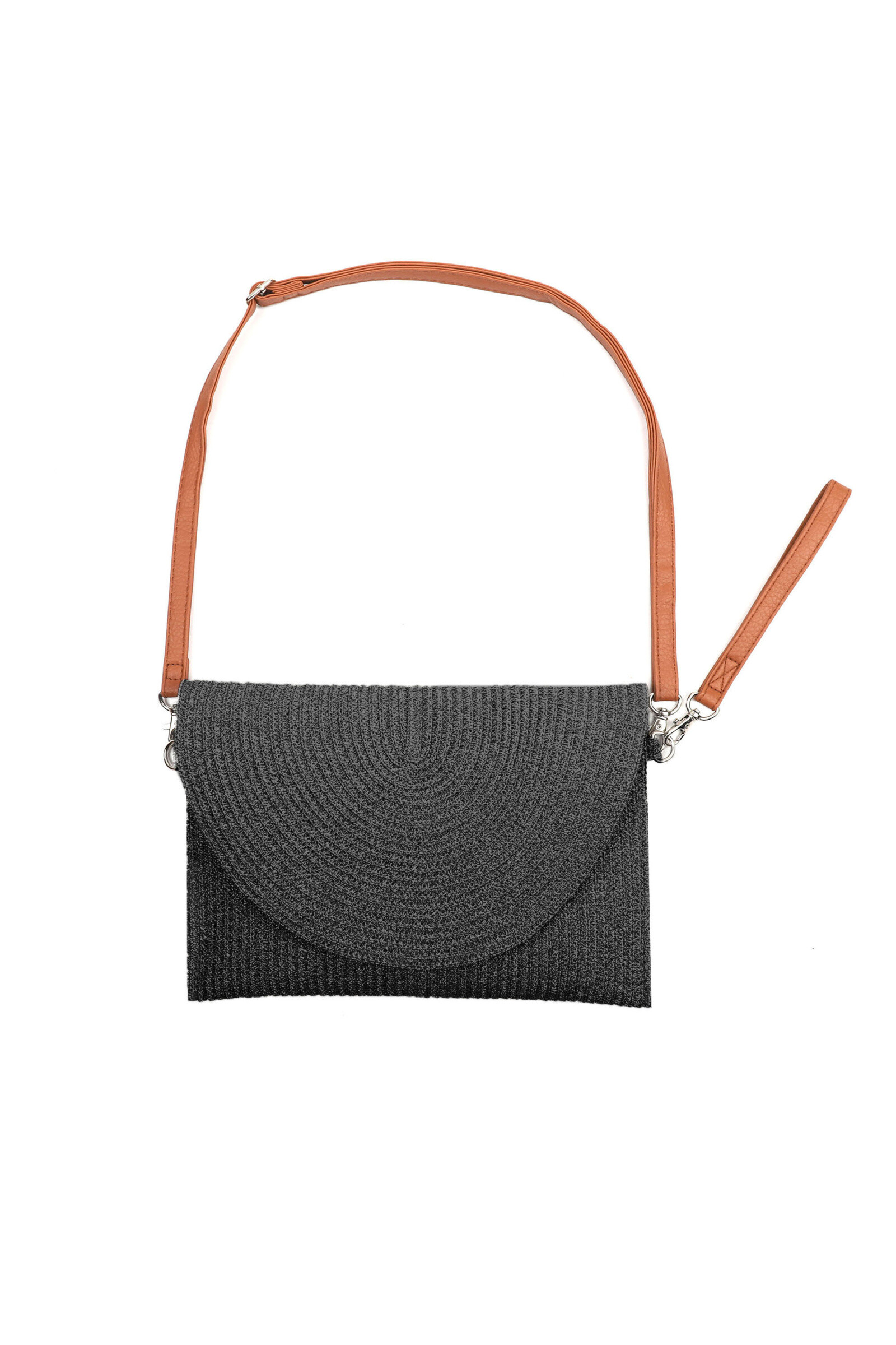 Grossiste Phanie Mode (Phanie accessories) - Pochette à rabat en lurex avec hanse et bandoulière