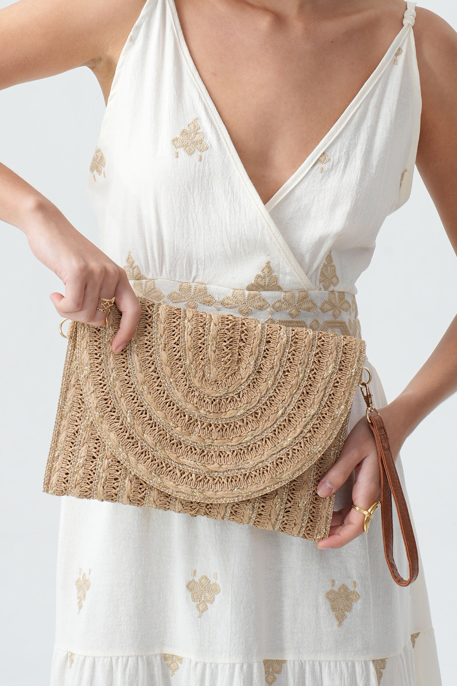 Mayorista Phanie Mode (Phanie accessories) - Papel y bolsillo de Lurex con colgajo con Hanse y hombro