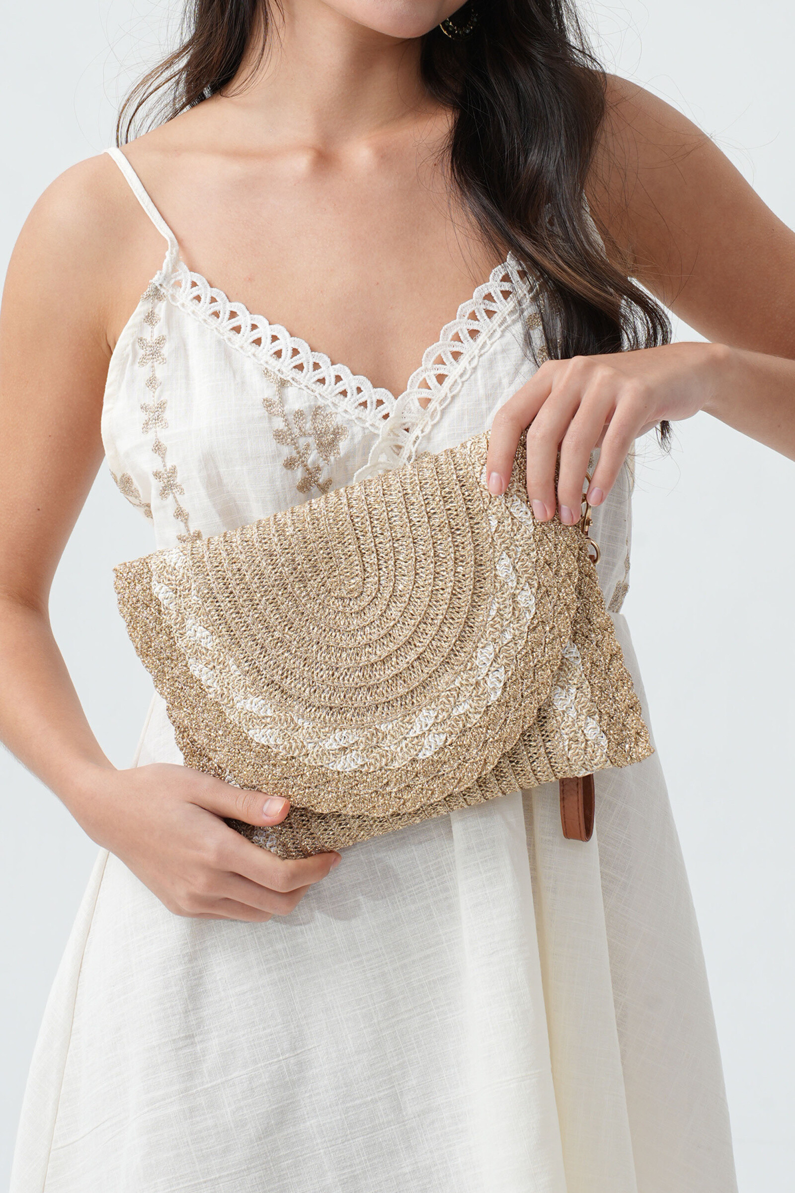 Mayorista Phanie Mode (Phanie accessories) - Bolsillo de Lurex y papel con correa para Hanse y hombro