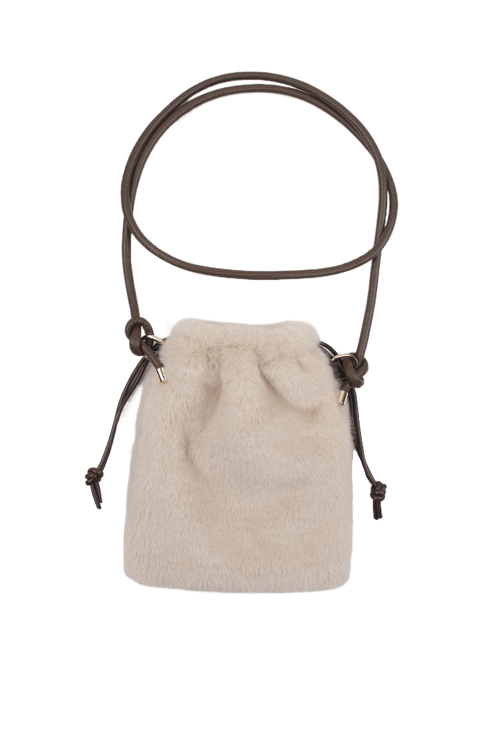 Großhändler Phanie Mode (Phanie accessories) - Umhängetasche aus Kunstfell im Beuteldesign
