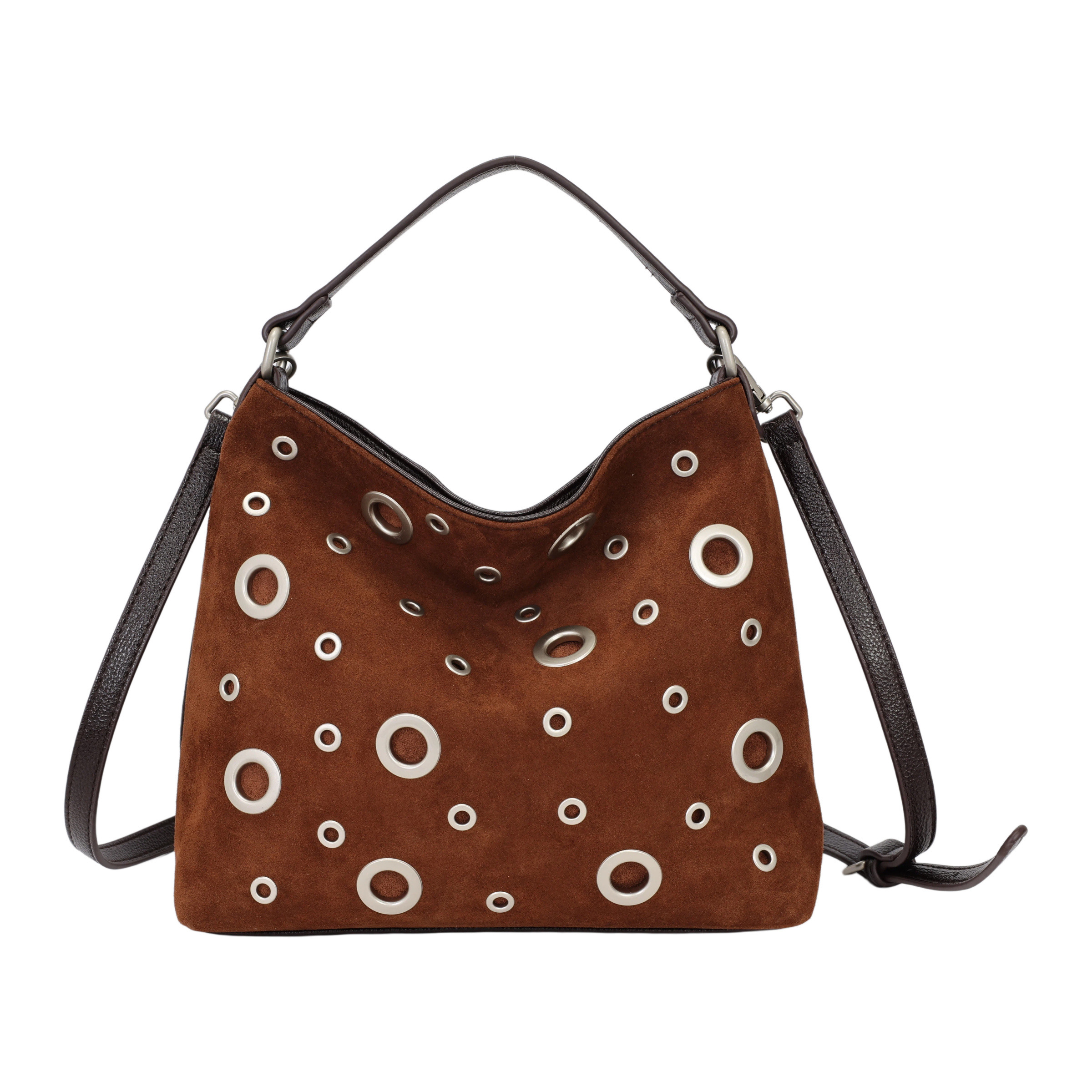 Wholesaler PHIL - Hobo Bag with Decorative Studs and Adjustable Strap