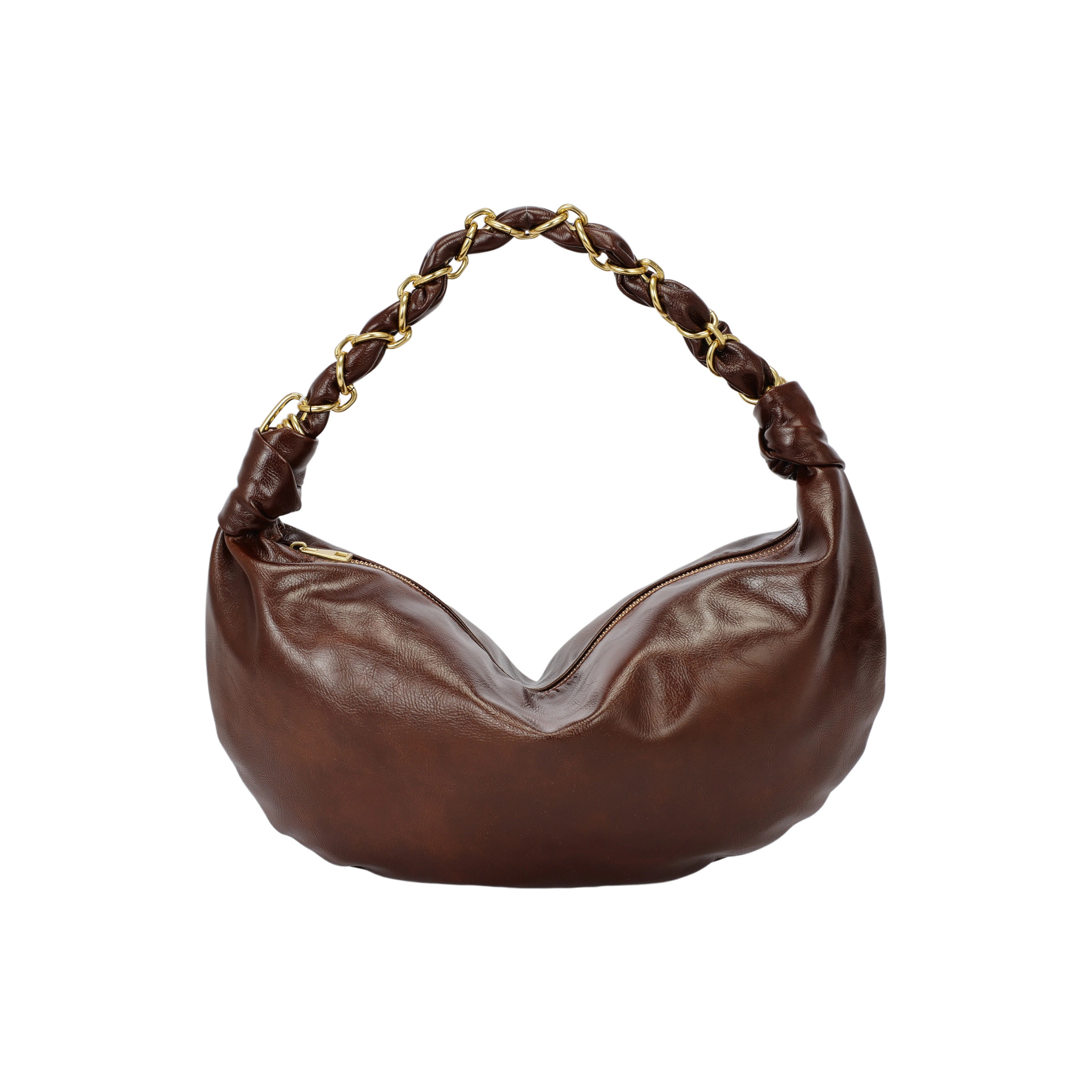 Wholesaler PHIL - Soft Women's Hobo Bag with Braided Chain Handle