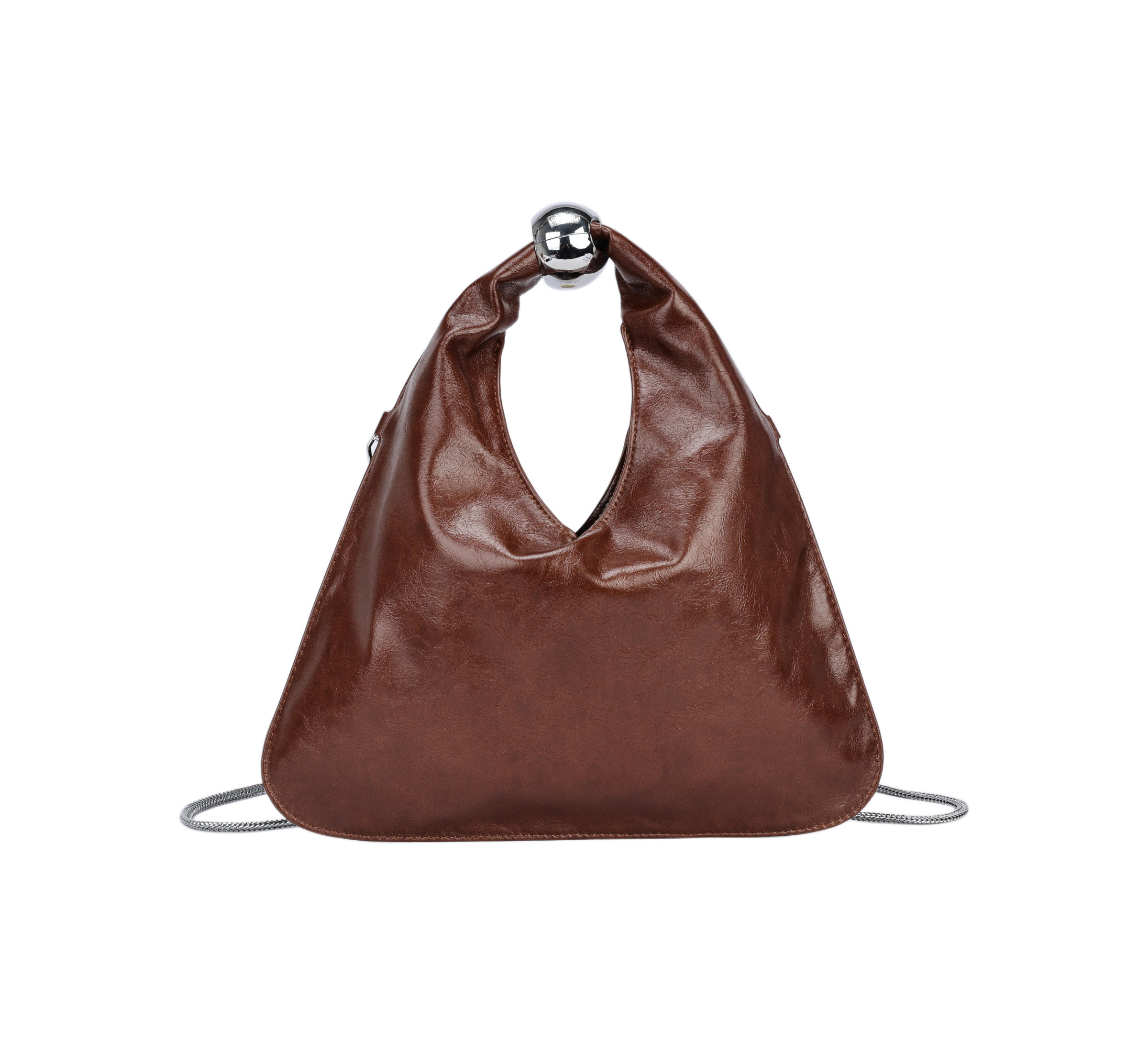 Wholesaler PHIL - Soft women's handbag with metallic detail – elegant modern mini bag