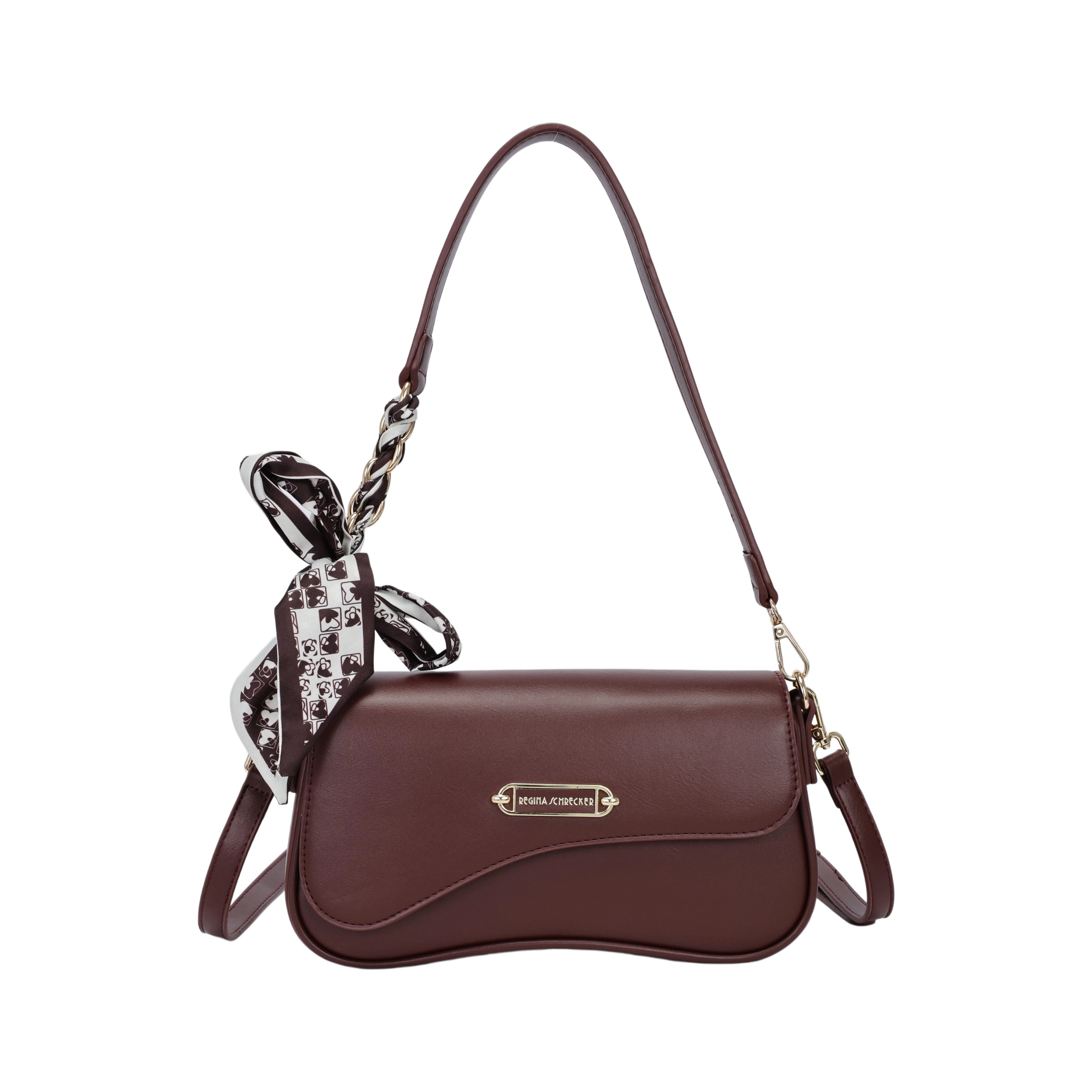 Wholesaler PHIL - Elegant flap shoulder bag with scarf and strap