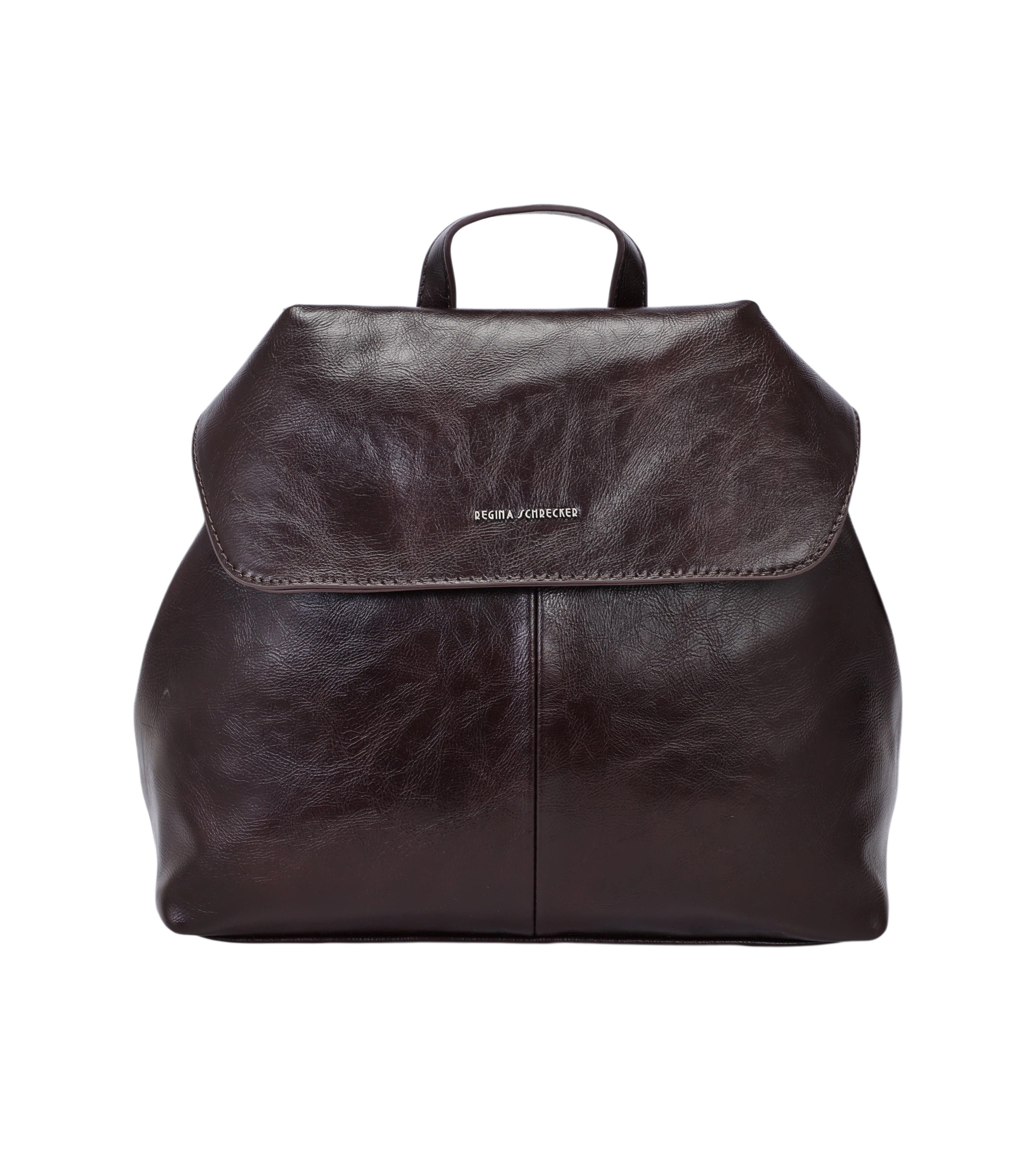 Wholesaler PHIL - Women's vintage faux leather backpack with flap