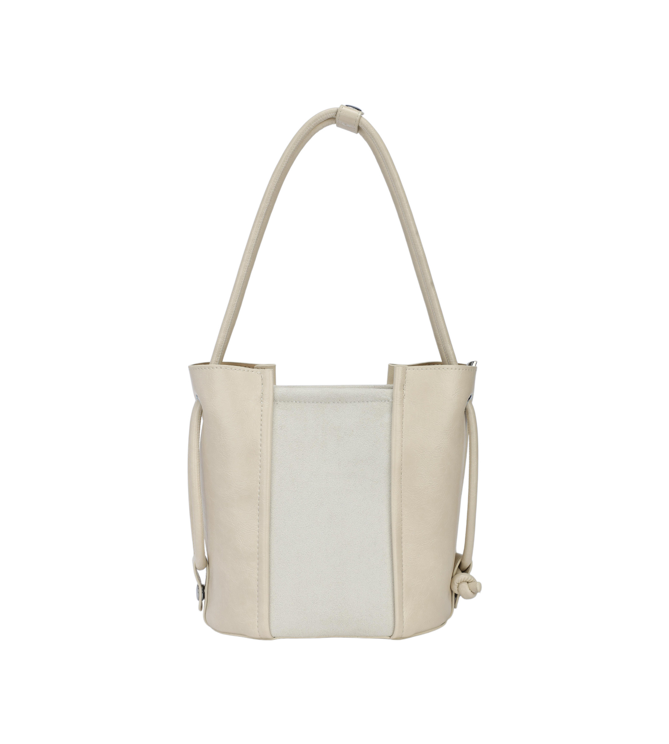 Wholesaler PHIL - Women's two-tone shoulder bag with drawstring – elegant, casual, modern tote bag