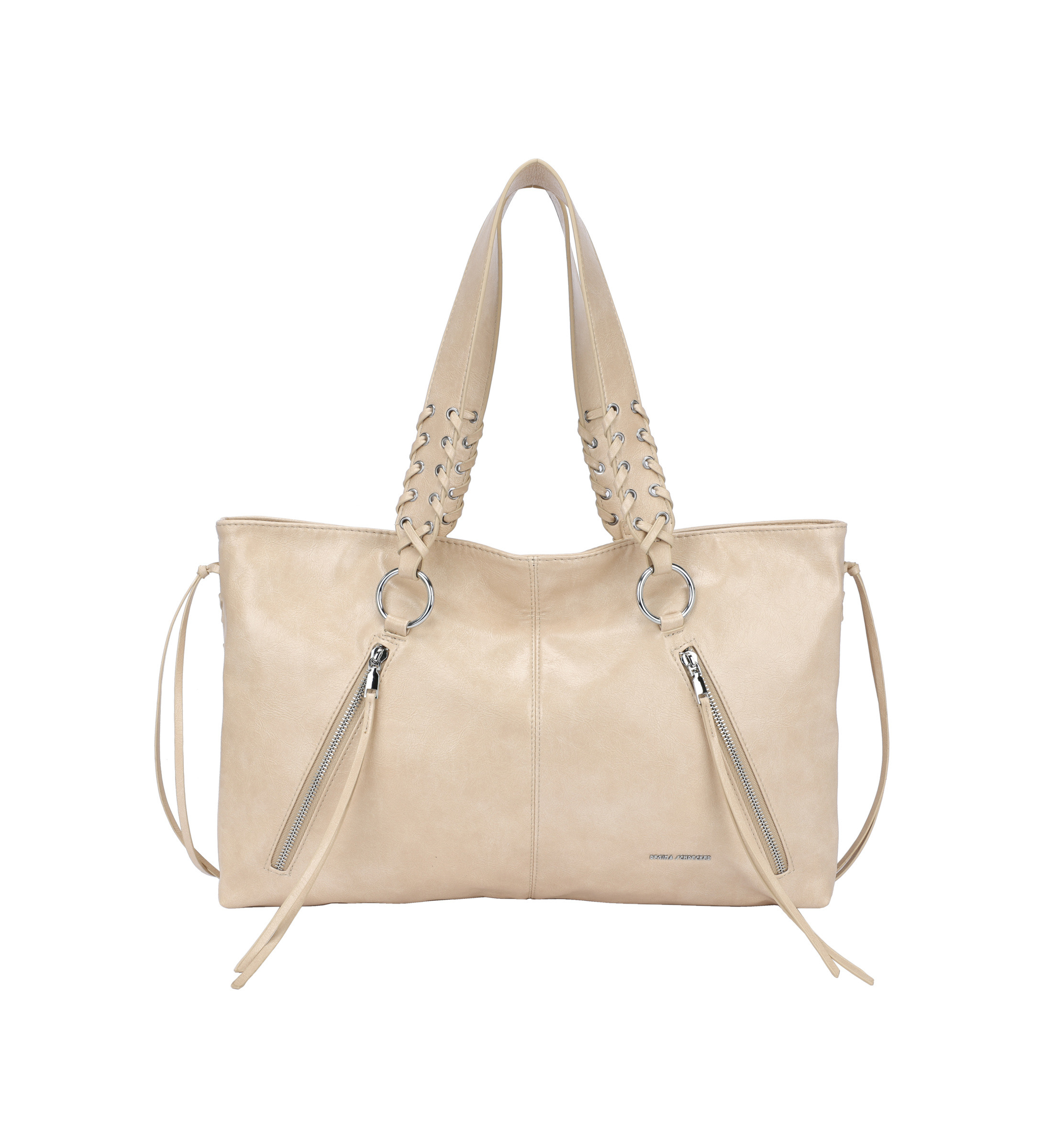 Wholesaler PHIL - Oversized women's shopper with zipper – Large urban vintage chic bag