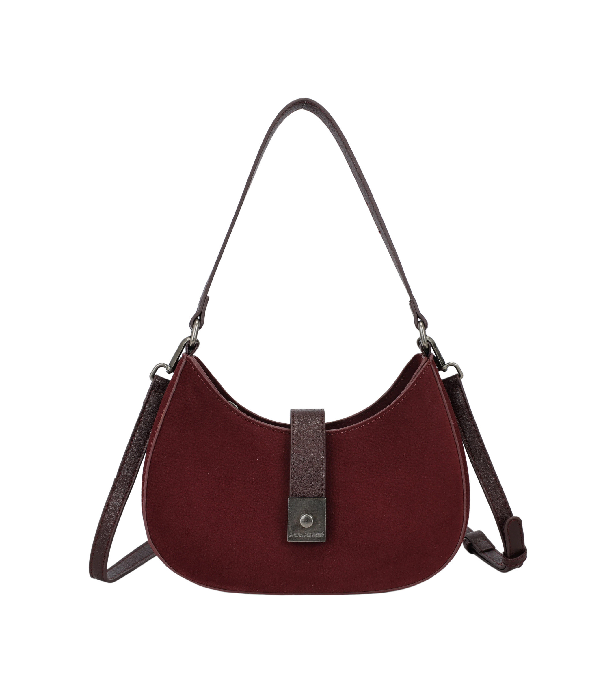 Wholesaler PHIL - Women's Shoulder Bag with Suede Effect Flap