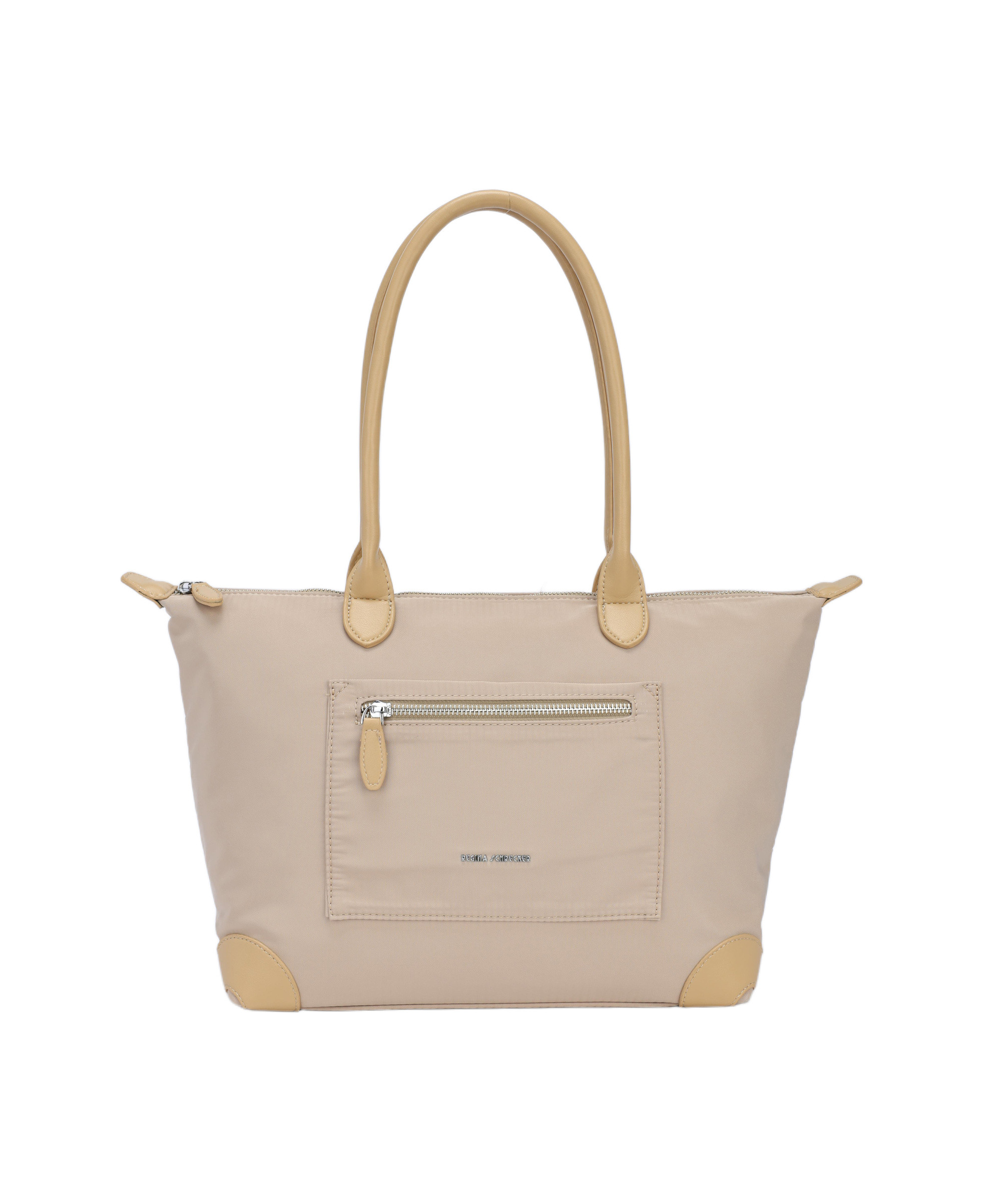 Wholesaler PHIL - Women's minimal nylon shopper – Spacious casual chic tote bag