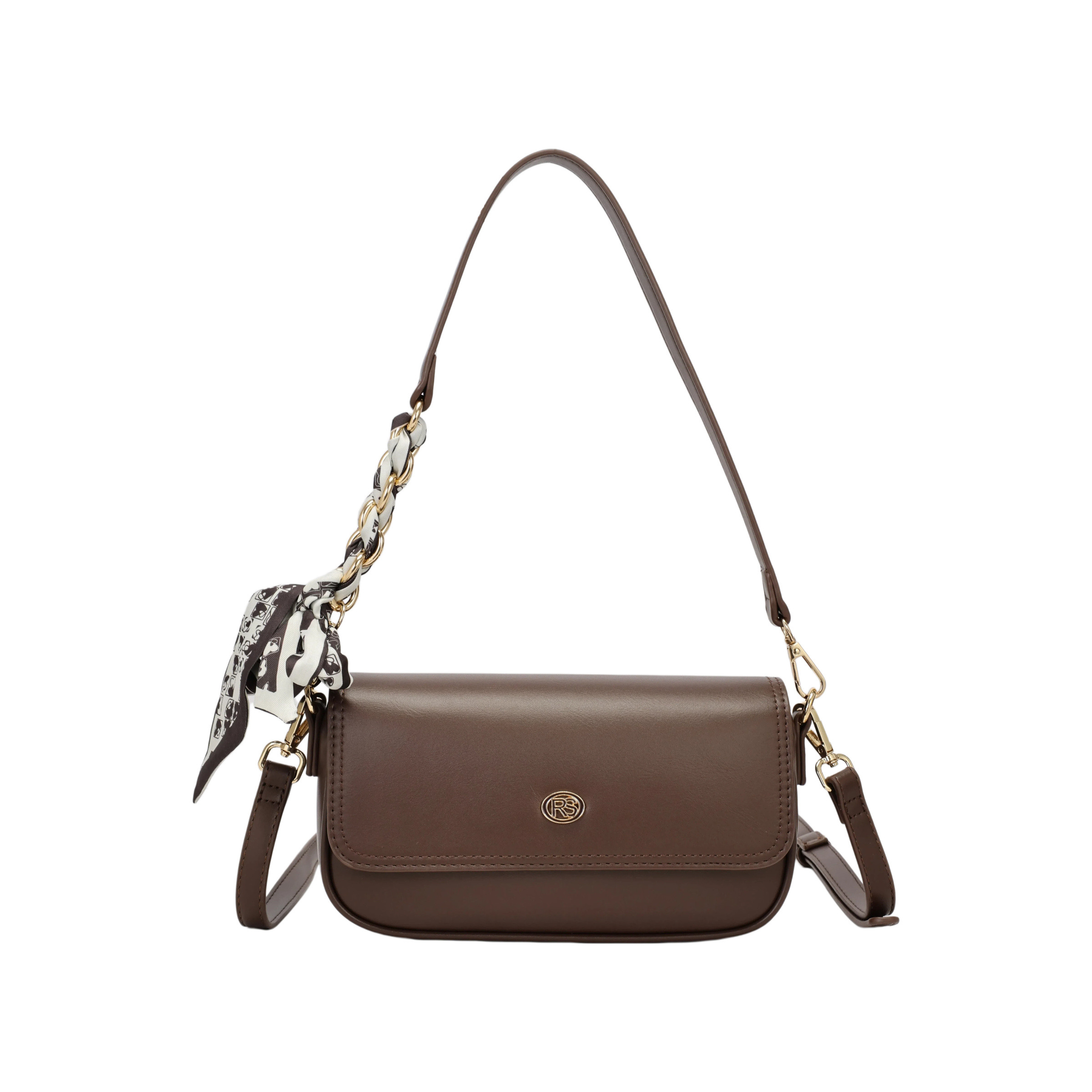 Wholesaler PHIL - Crossbody bag with flap and decorative scarf