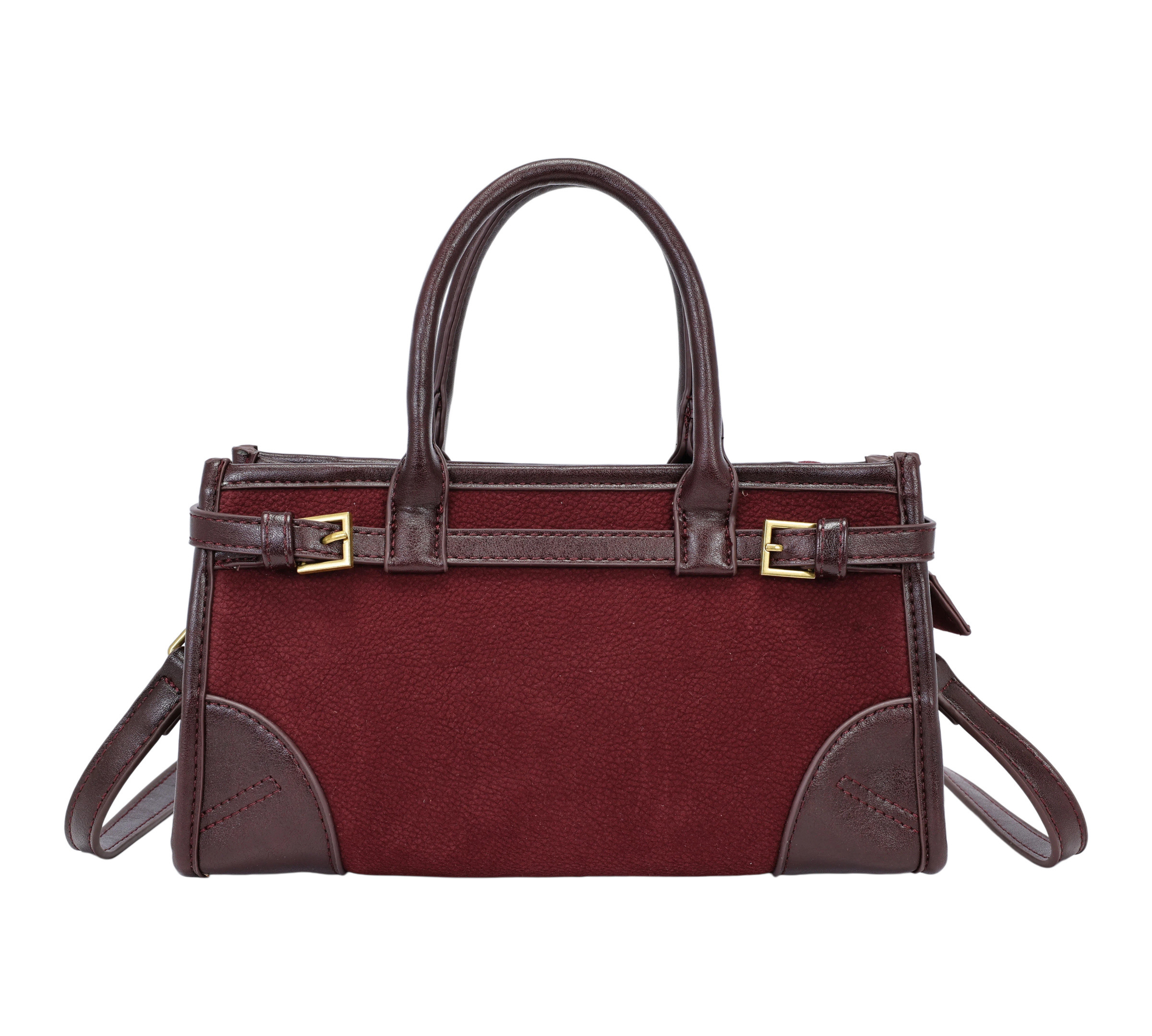 Wholesaler PHIL - Suede-effect handbag with belts
