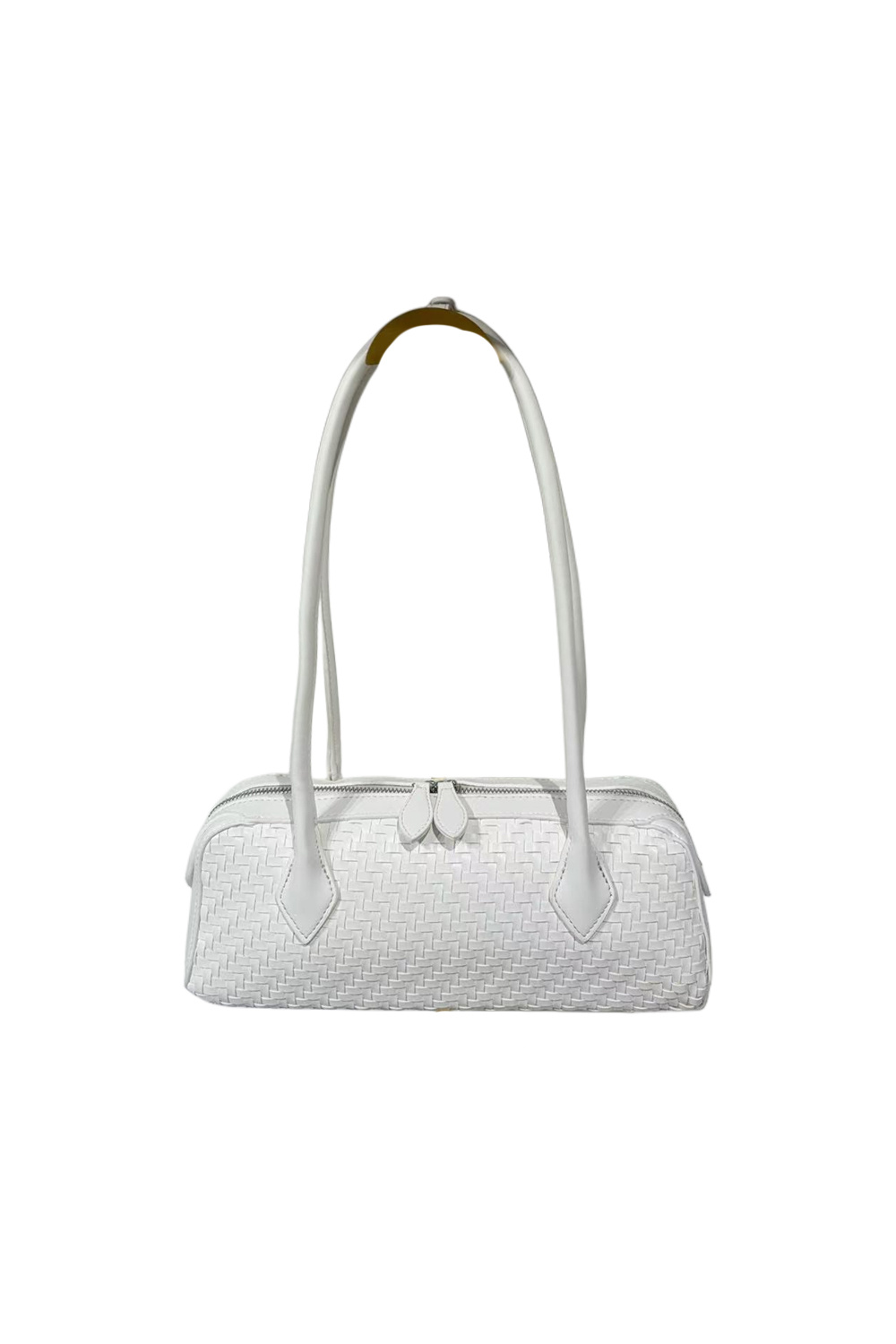 Wholesaler PHIL - Long woven shoulder bag with zipper – elegant minimalist women's handbag
