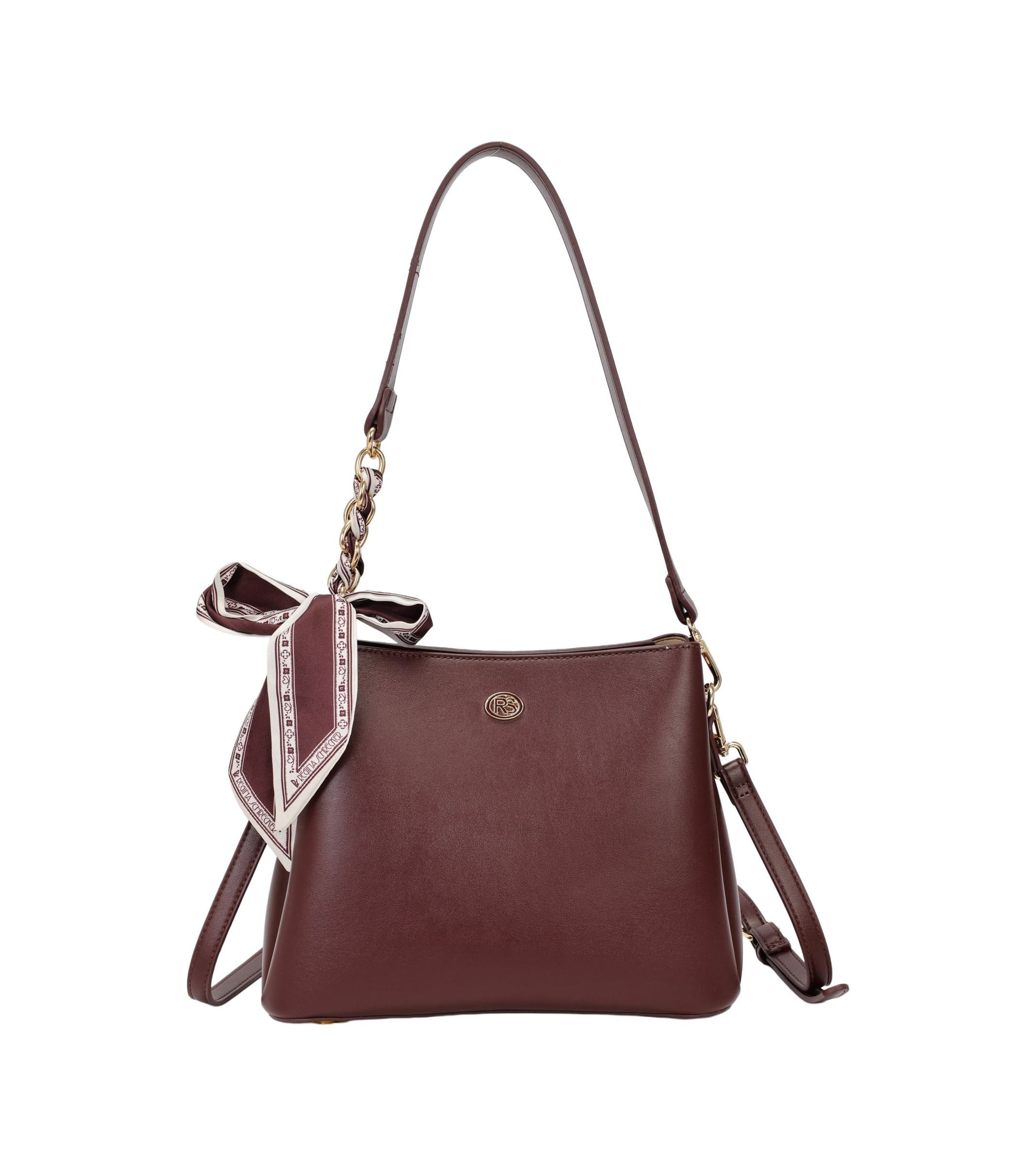 Wholesaler PHIL - Shoulder Bag with Strap, Decorative Scarf and Double Compartment