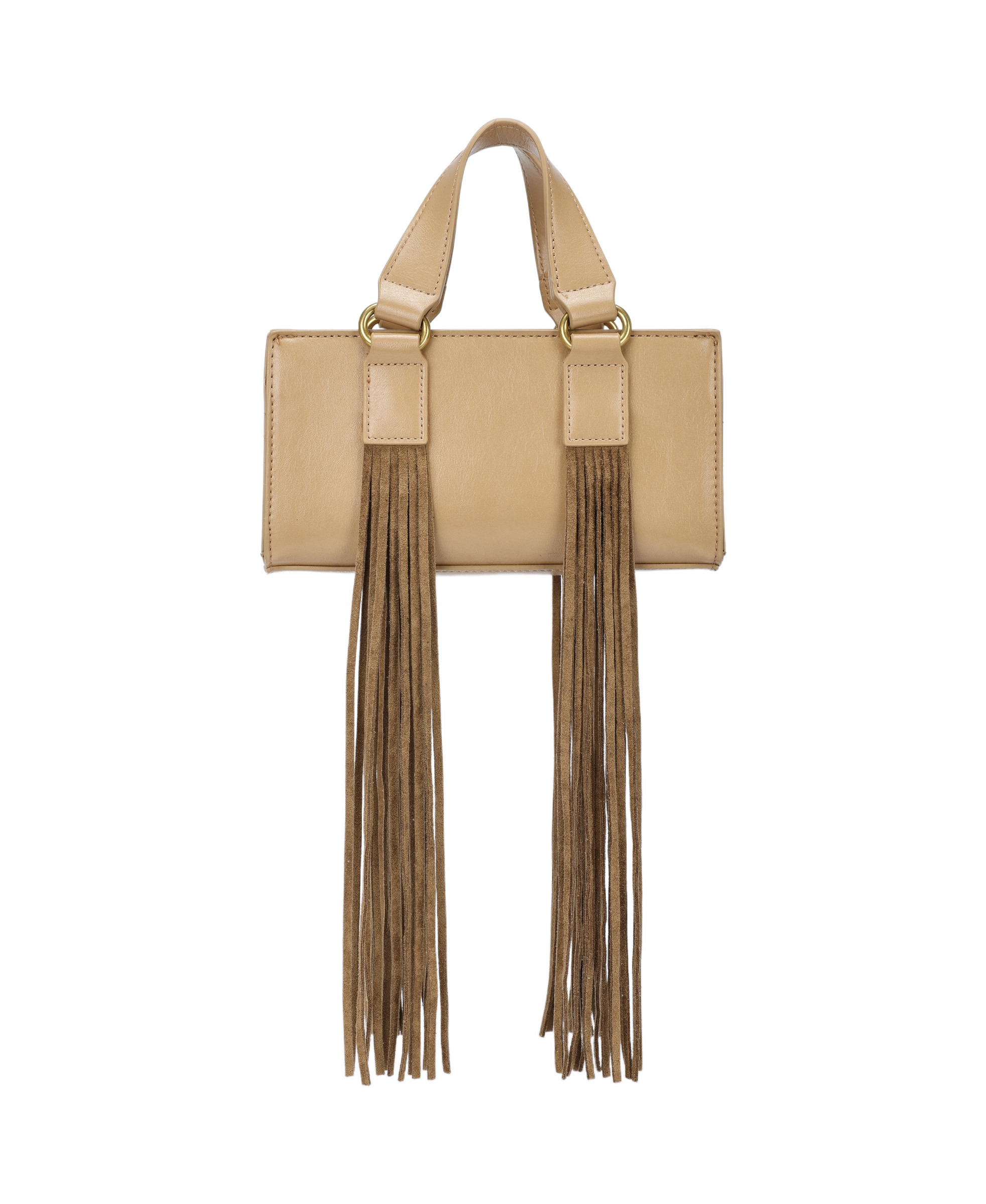 Wholesaler PHIL - Handbag with long fringes and vintage details – women's bag with shoulder strap