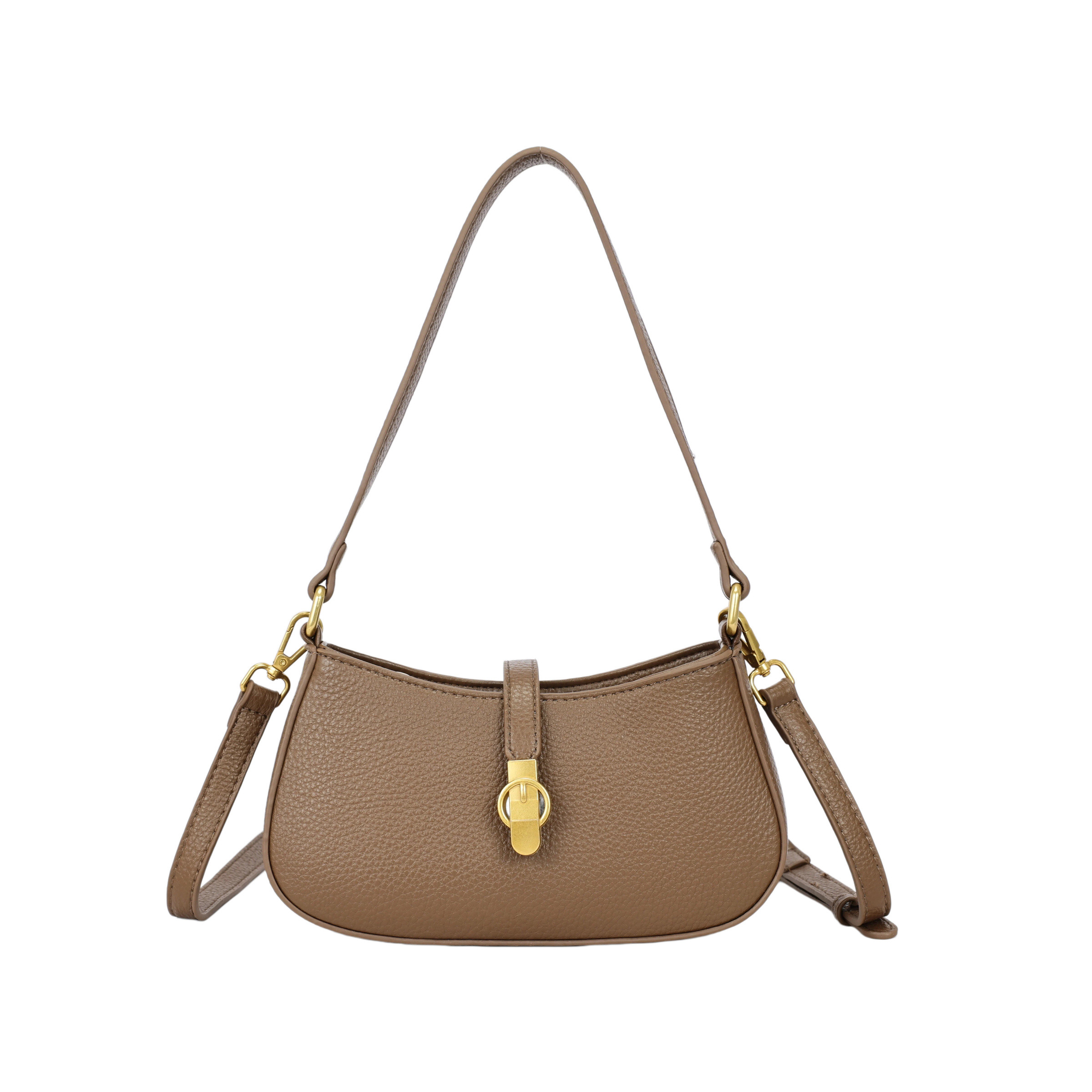 Grossista PHIL - Borsa Hobo Donna Compatta con Chiusura Decorativa e Tracolla