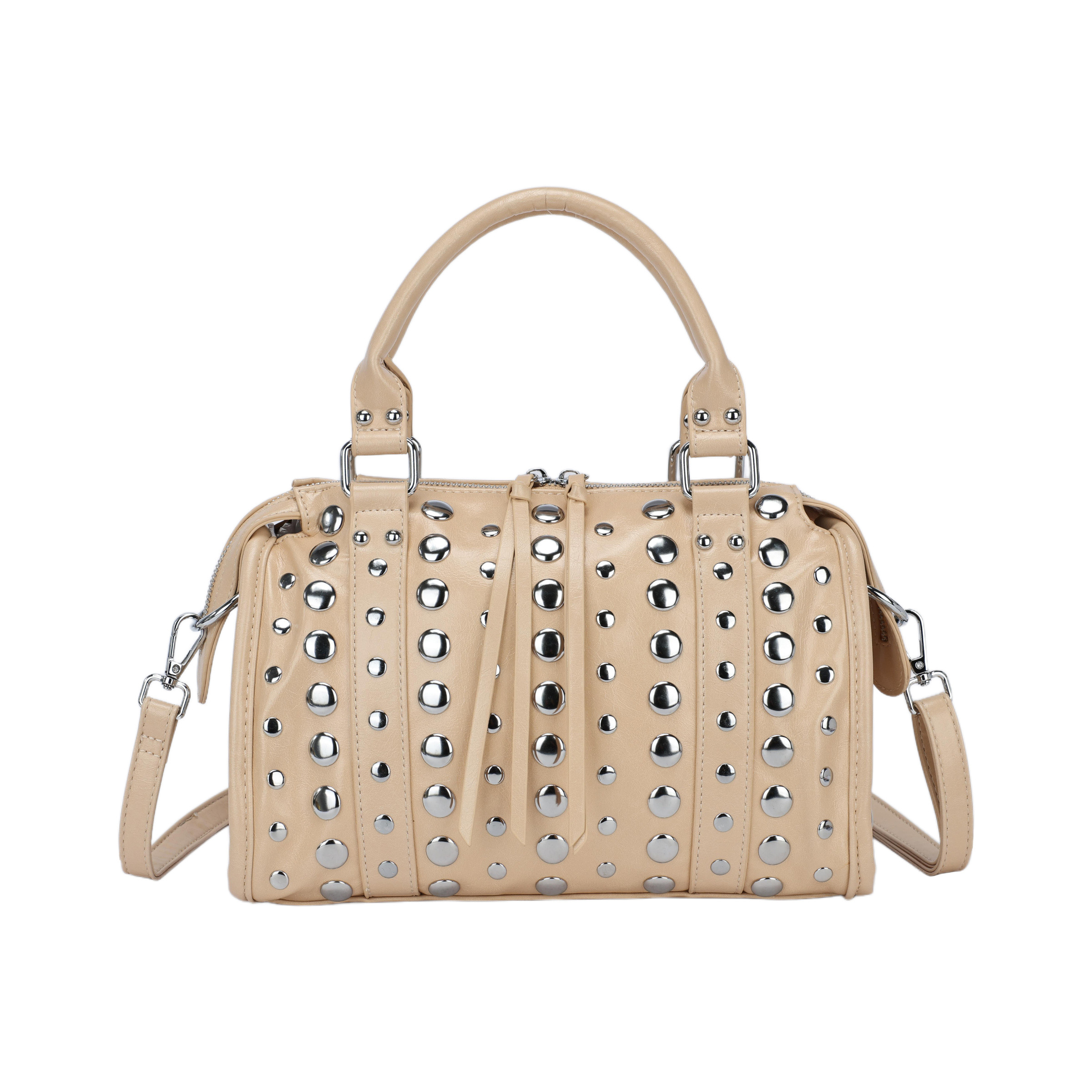 Wholesaler PHIL - Handbag with studs and shoulder strap – elegant and bold women's handbag