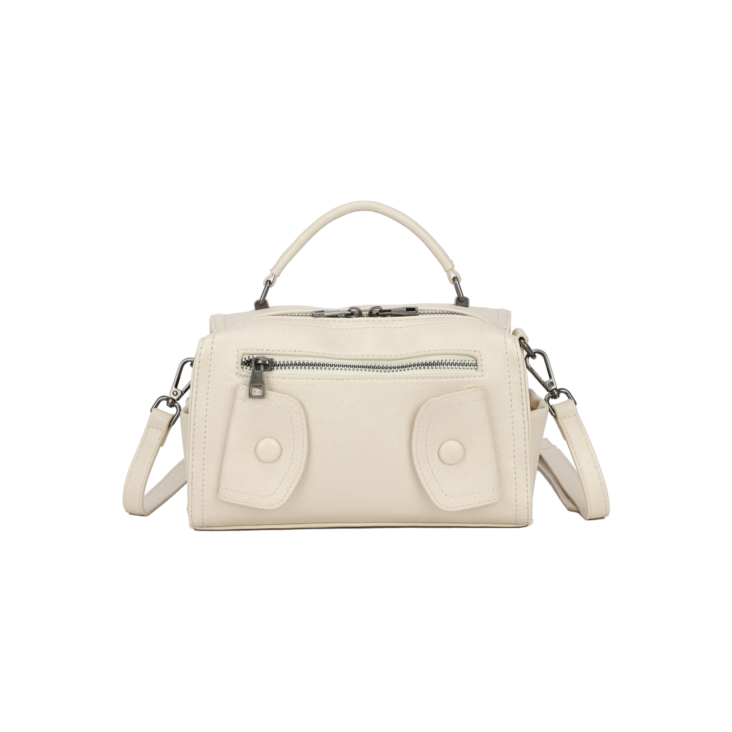 Wholesaler PHIL - Handbag with front pockets and zip – compact multi-pocket women's bag