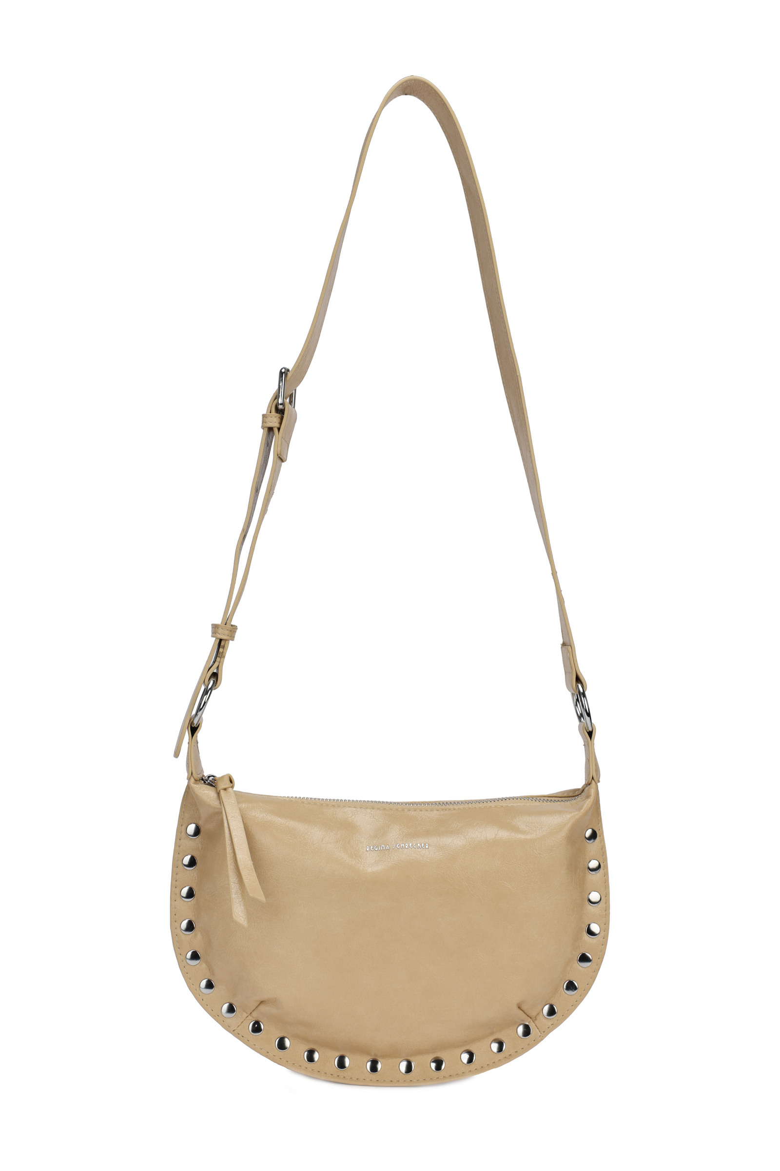 Wholesaler PHIL - Studded vintage-style shoulder bag – Trendy crescent moon for women